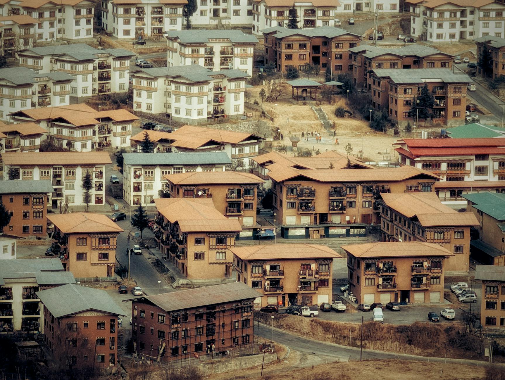 Punakha architecture at night