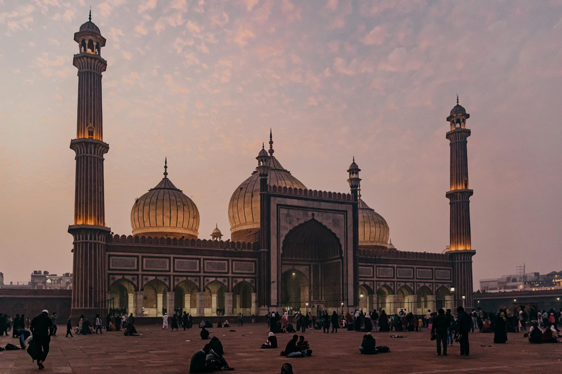 India at golden hour