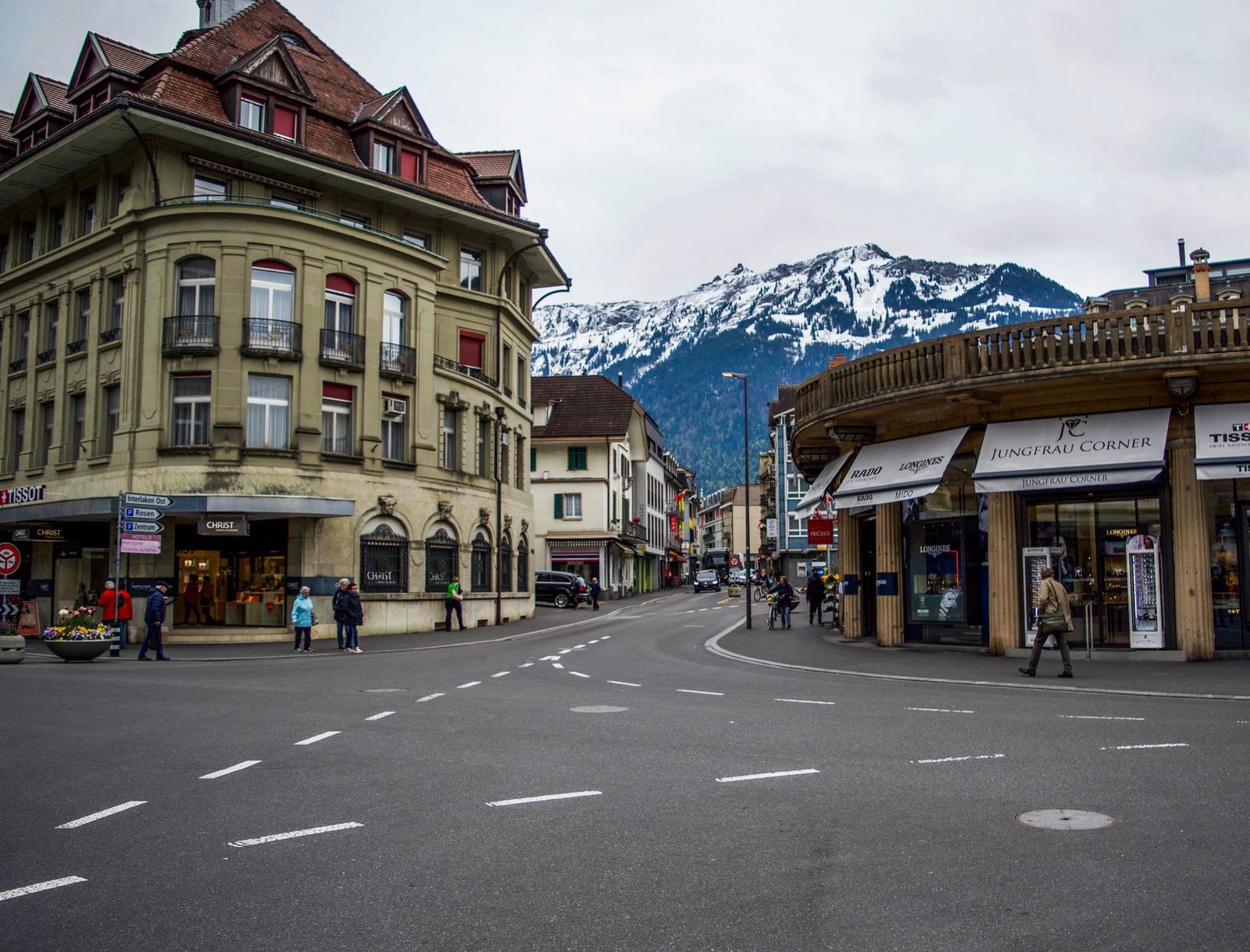 Interlaken on day 5, Switzerland + France + Netherlands