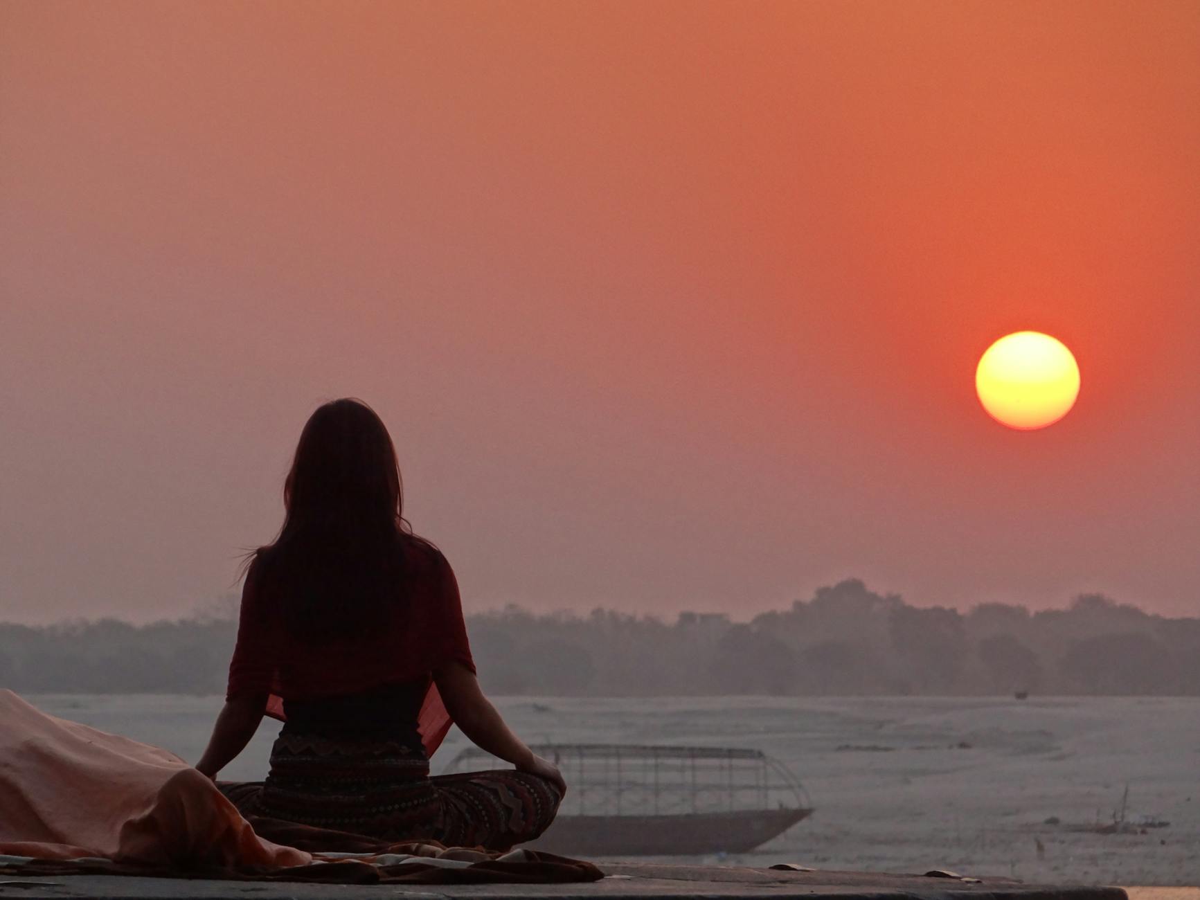 India at golden hour