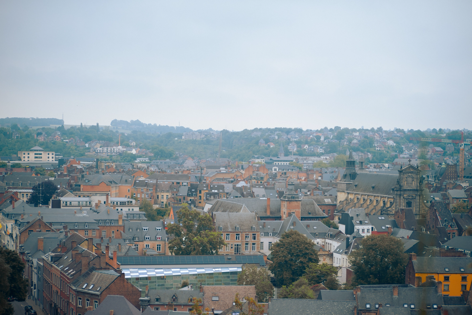 Discover the charming skyline of Namur, Belgium, showcasing historic architecture and scenic views