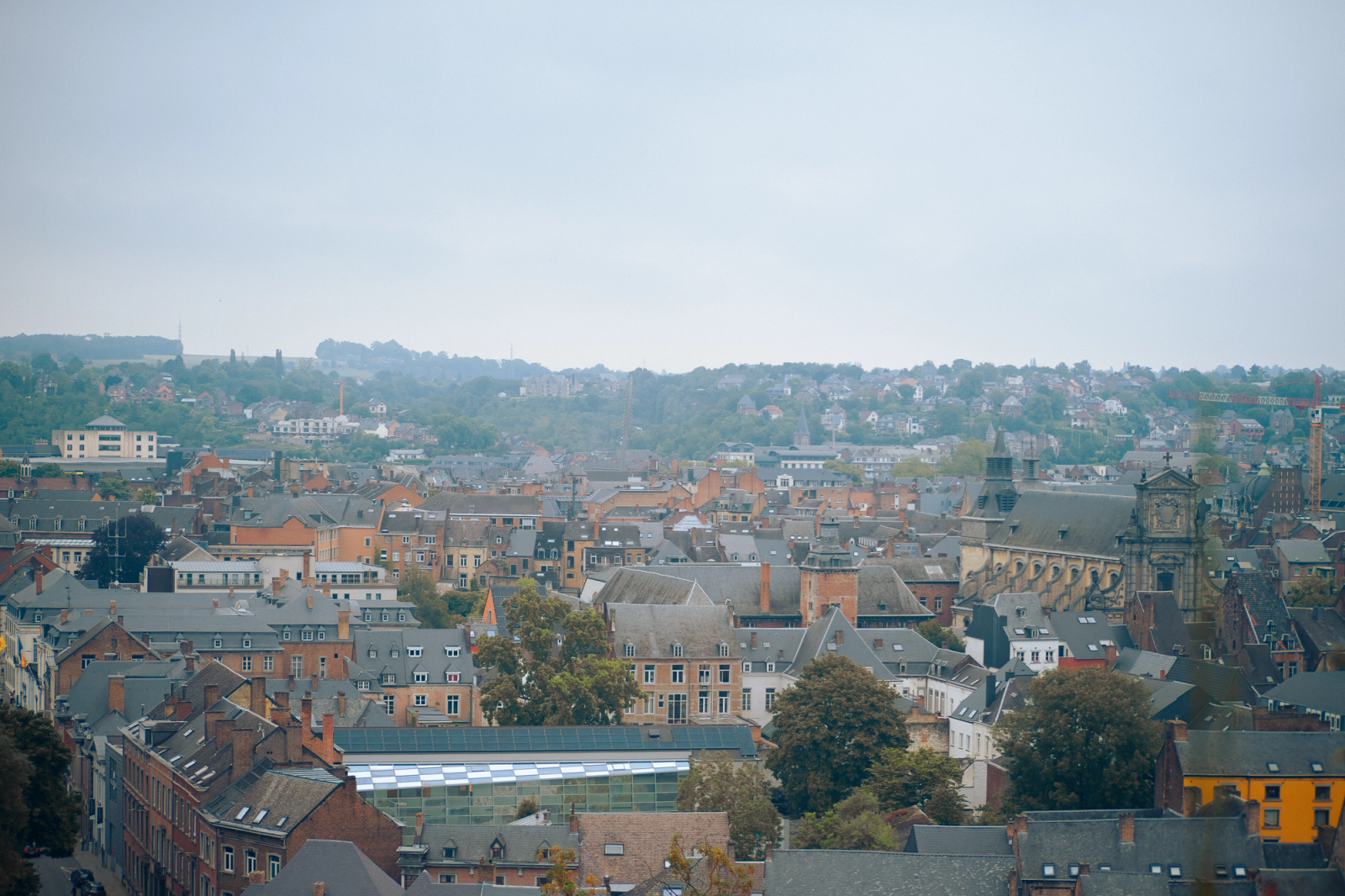 Discover the charming skyline of Namur, Belgium, showcasing historic architecture and scenic views