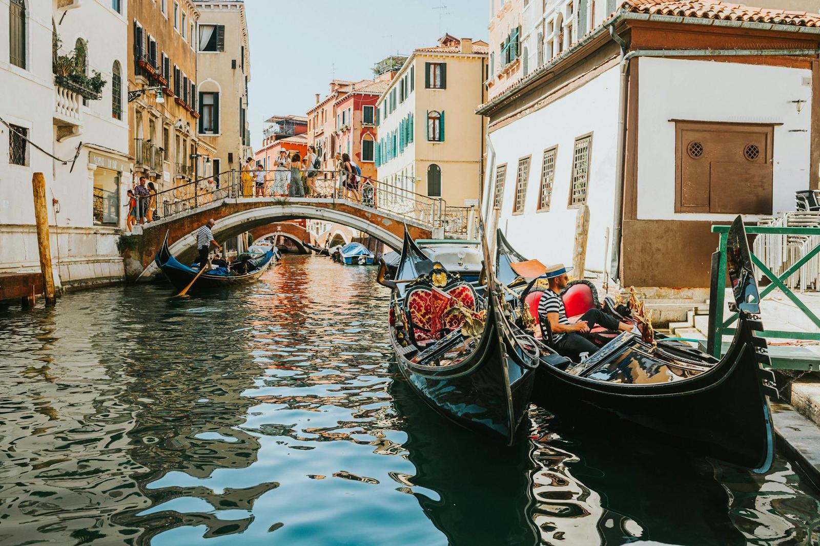 Venice Classic Gondola Ride on day 8, Switzerland + Italy