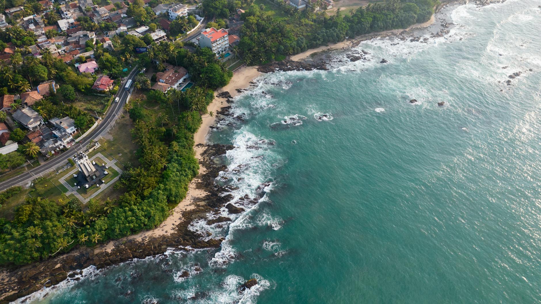 Sri Lanka from above