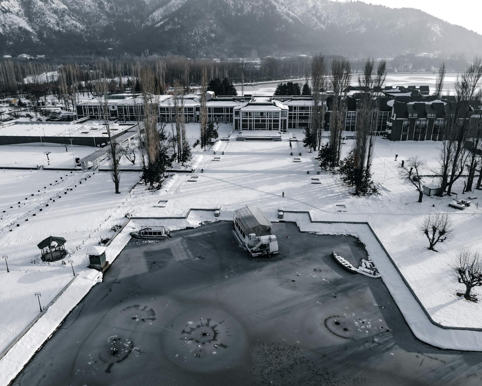 A hotel in Srinagar, India