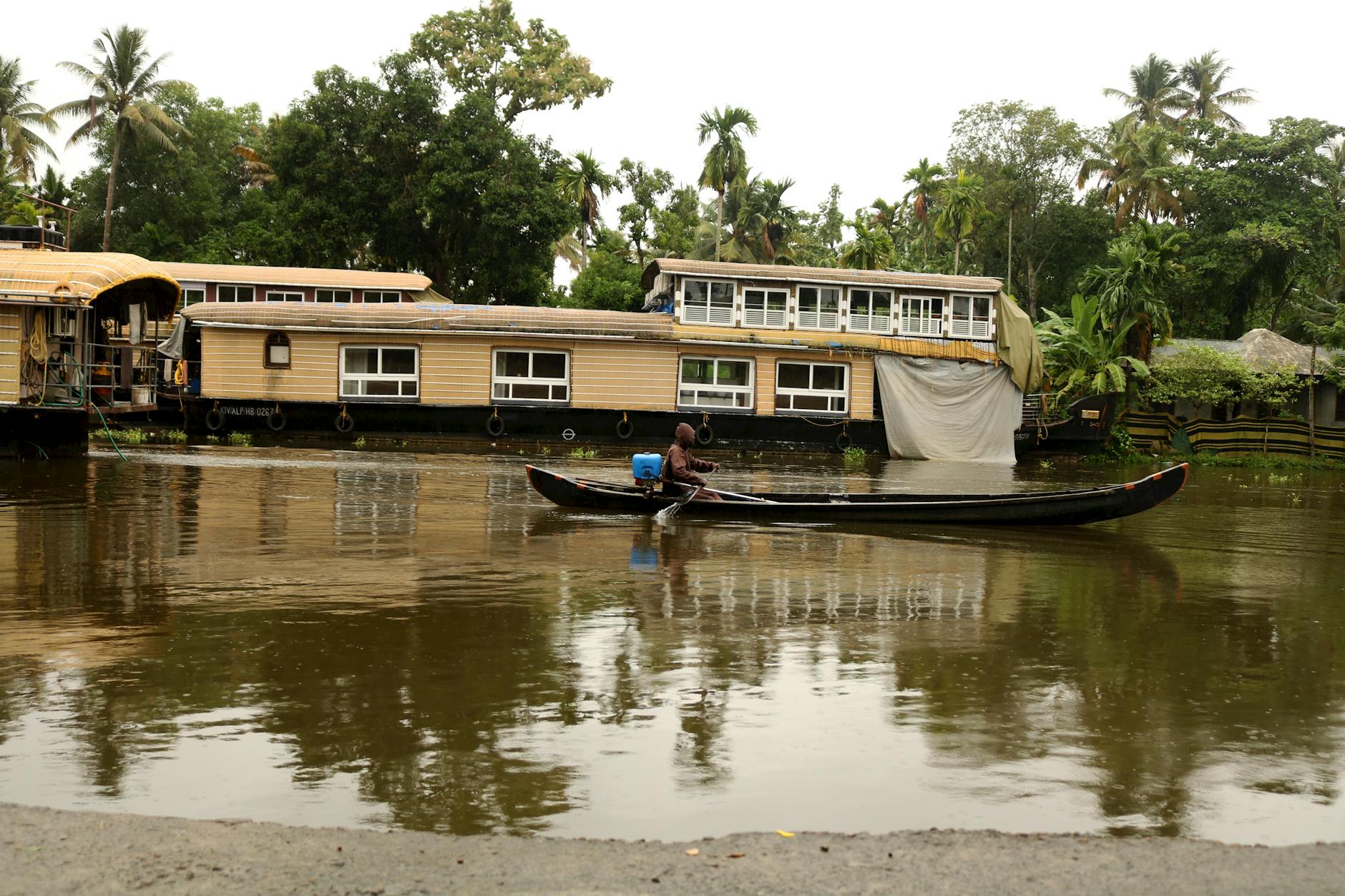 A hotel in Alleppey, India