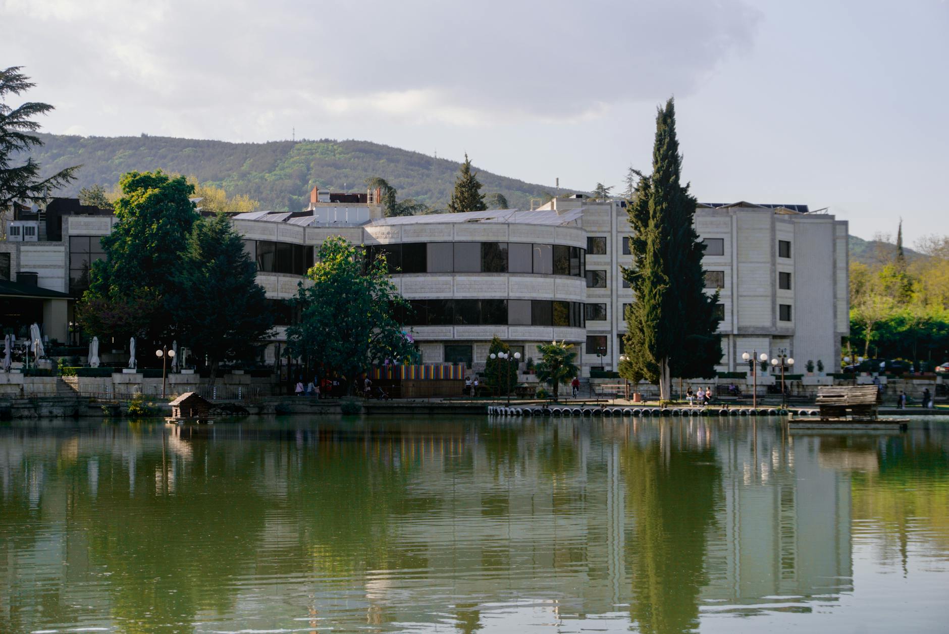 A hotel in Lake Naivasha, Kenya