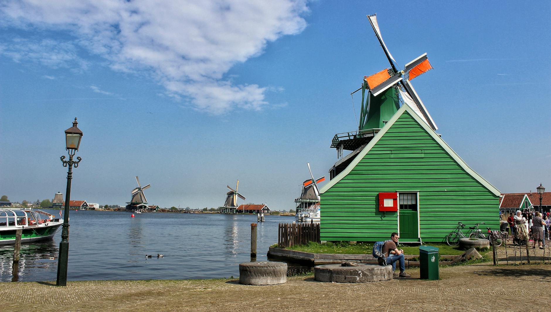 Zaanse Schans Windmills, Switzerland + France + Netherlands