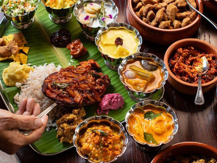 Traditional sadhya feast