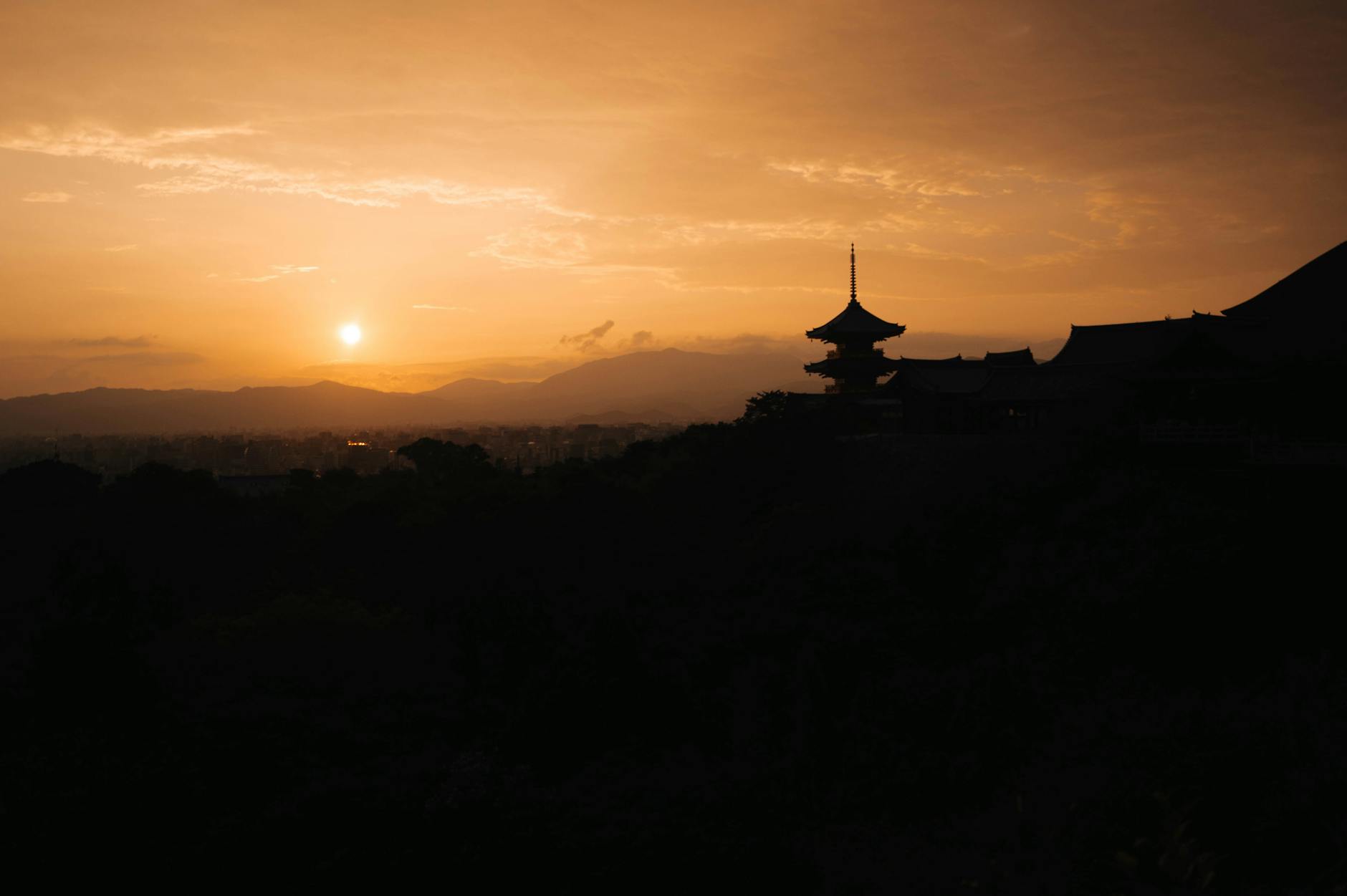 Japan at golden hour