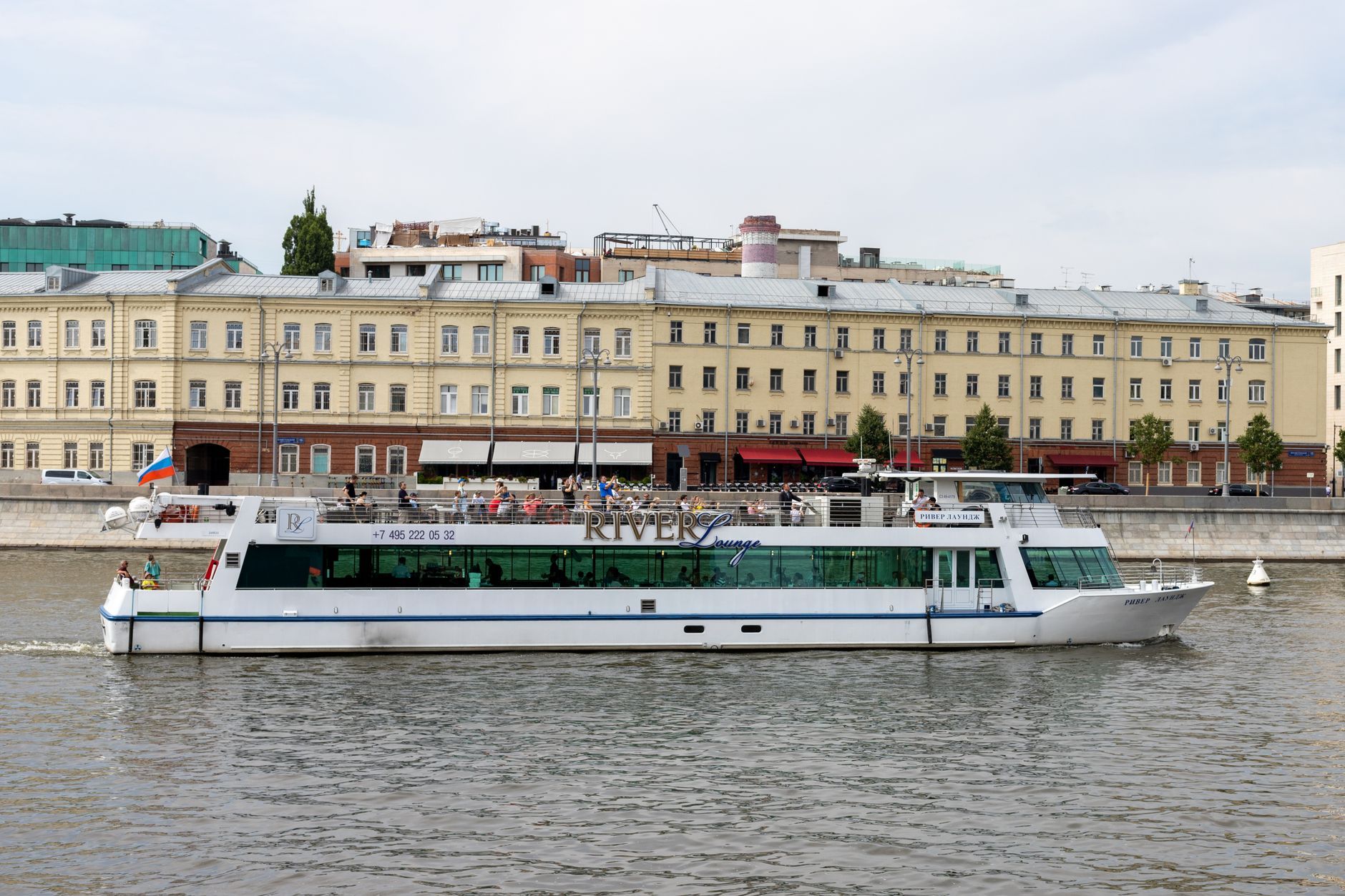 River cruise past — Moscow, Russia