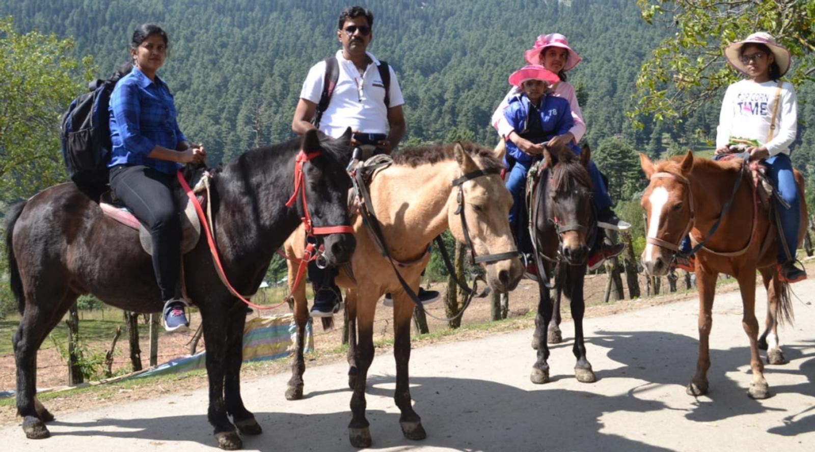 Man riding horse 