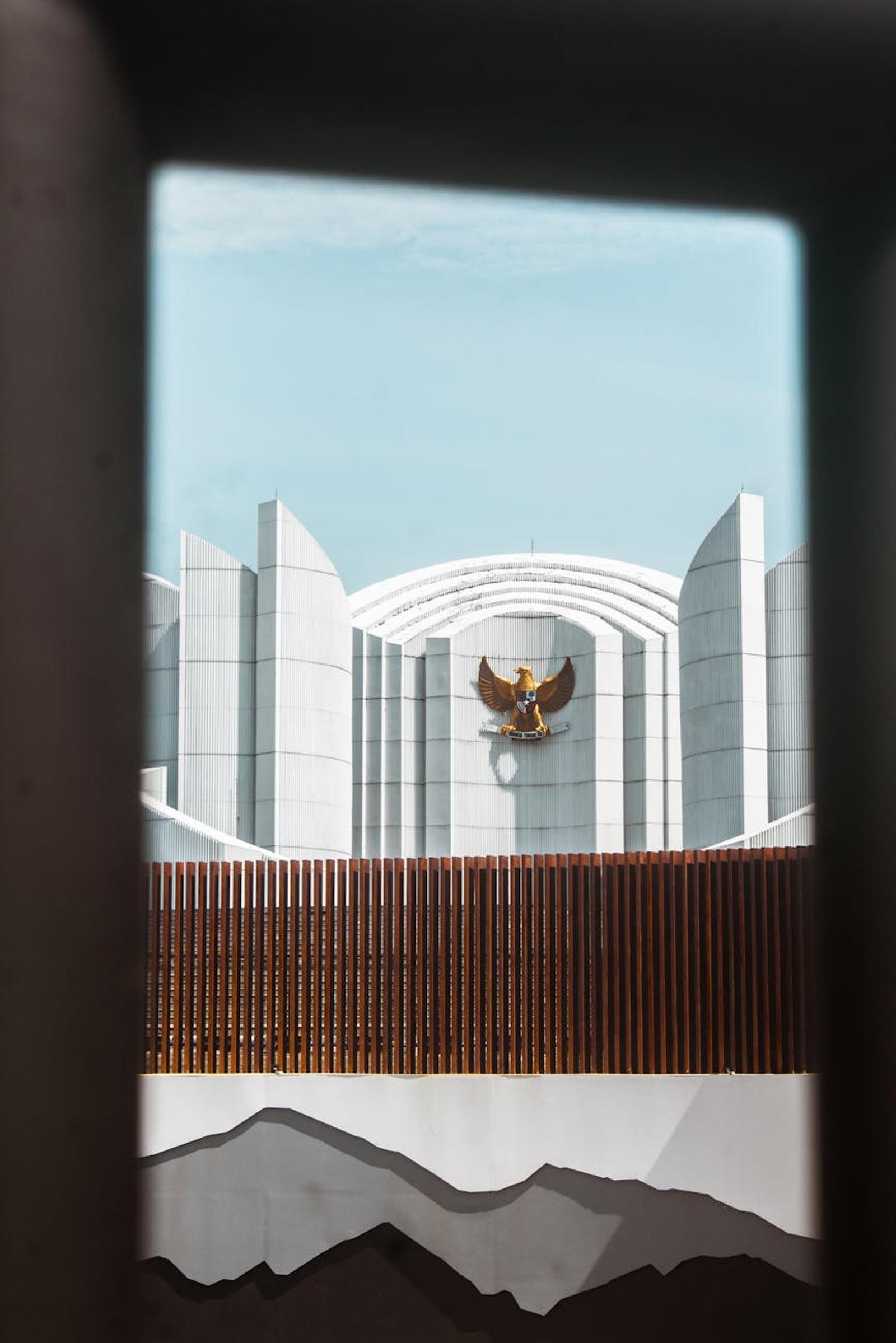 View of a notable architectural landmark in Bandung, West Java