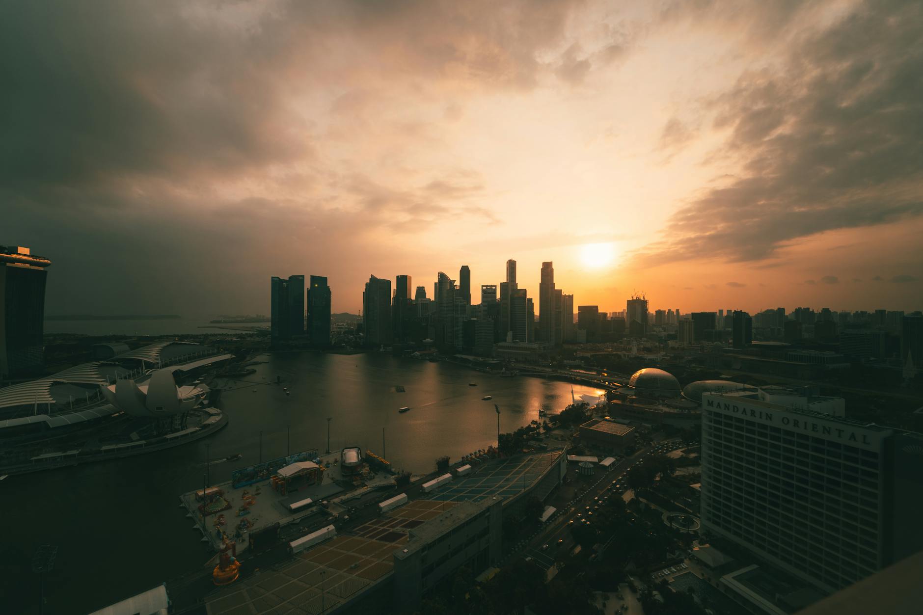 Singapore at golden hour