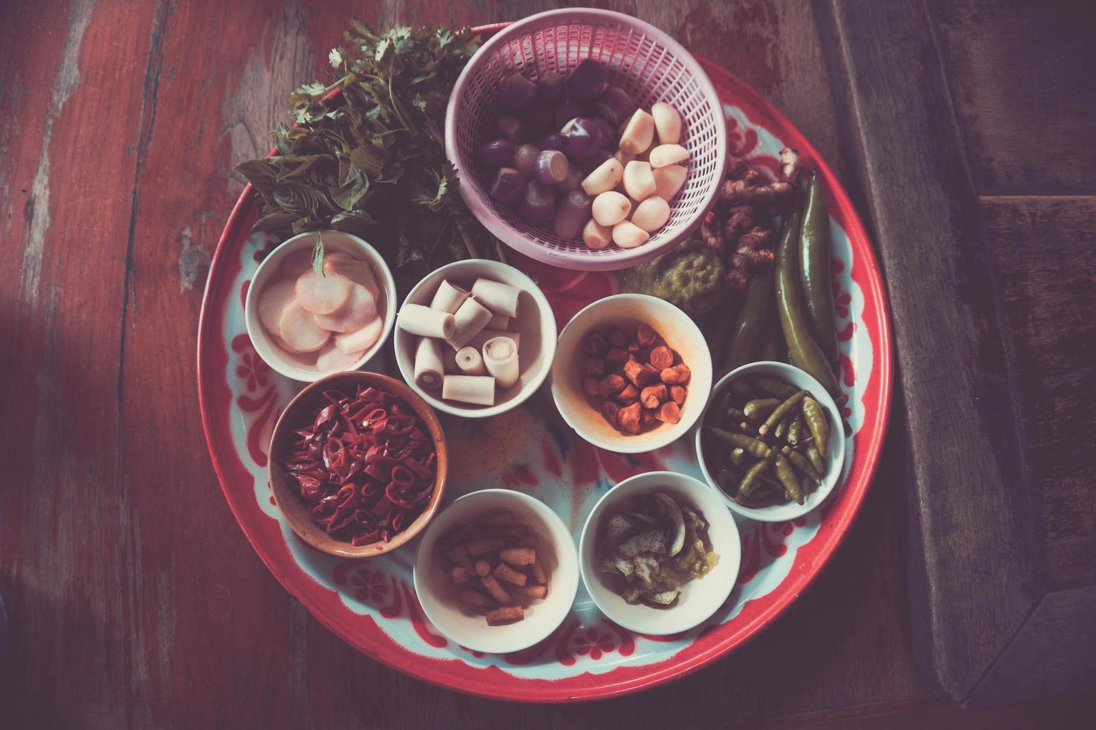 Pounding curry paste — Chiang Mai, Thailand