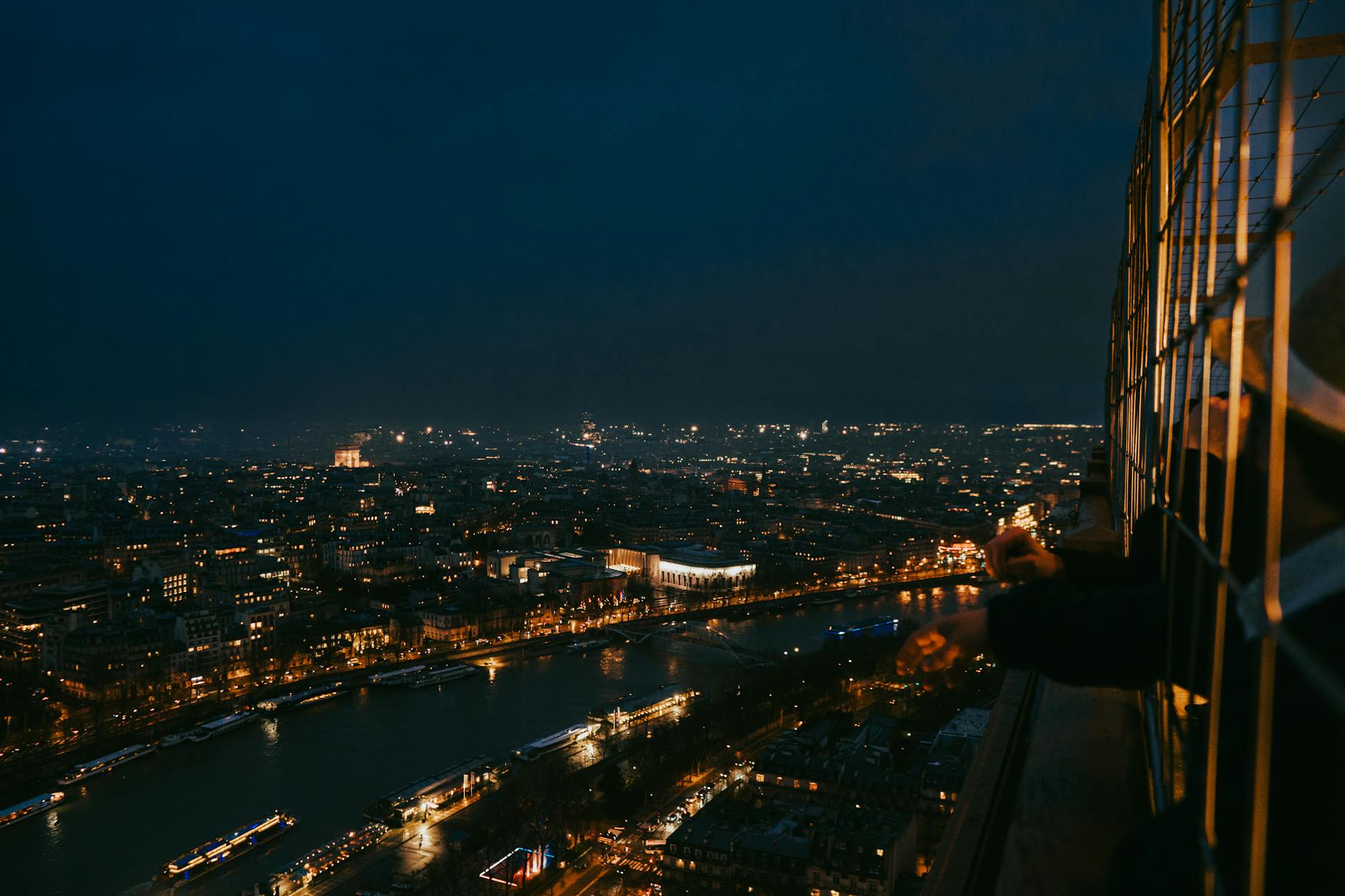 Paris architecture at night