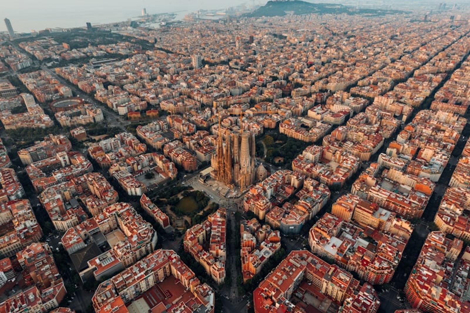 Barcelona aerial