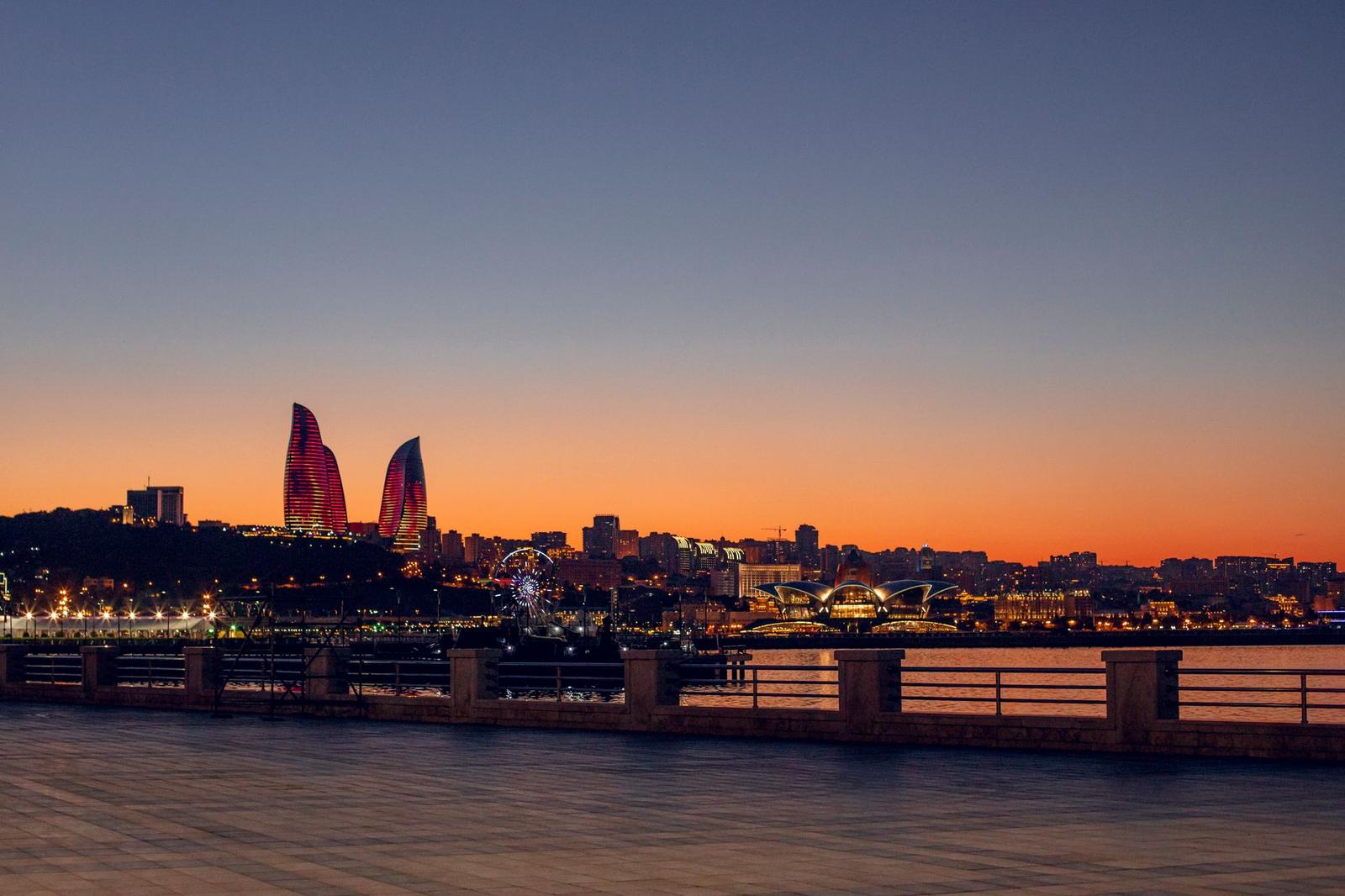 Flames + Baku City Tour on day 2, Azerbaijan