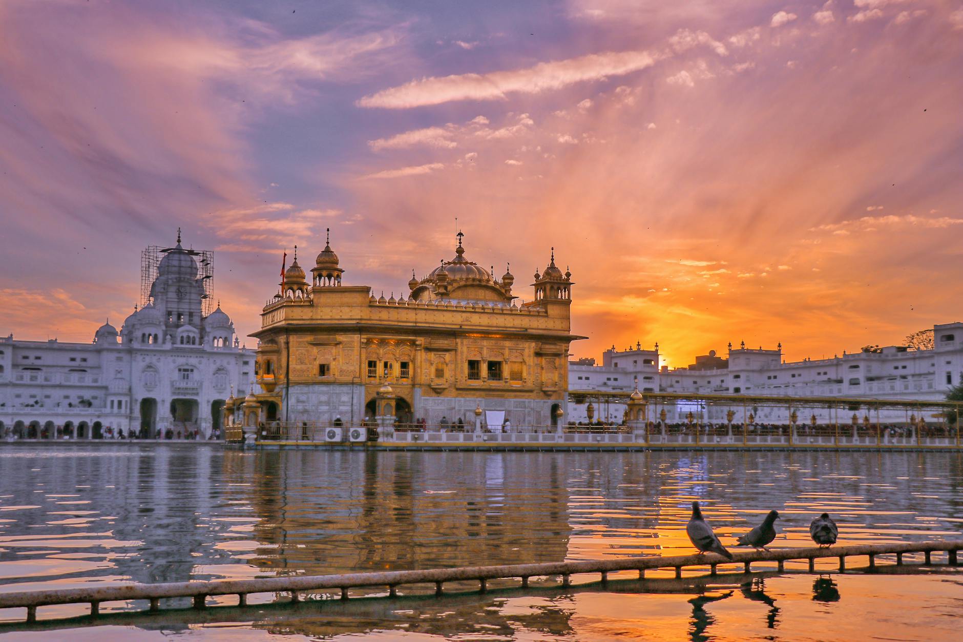 India at golden hour