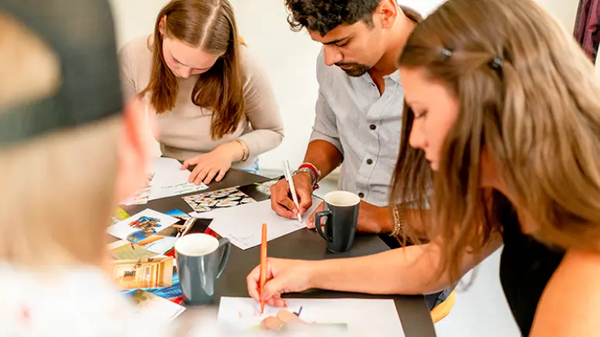Studenter på kurs