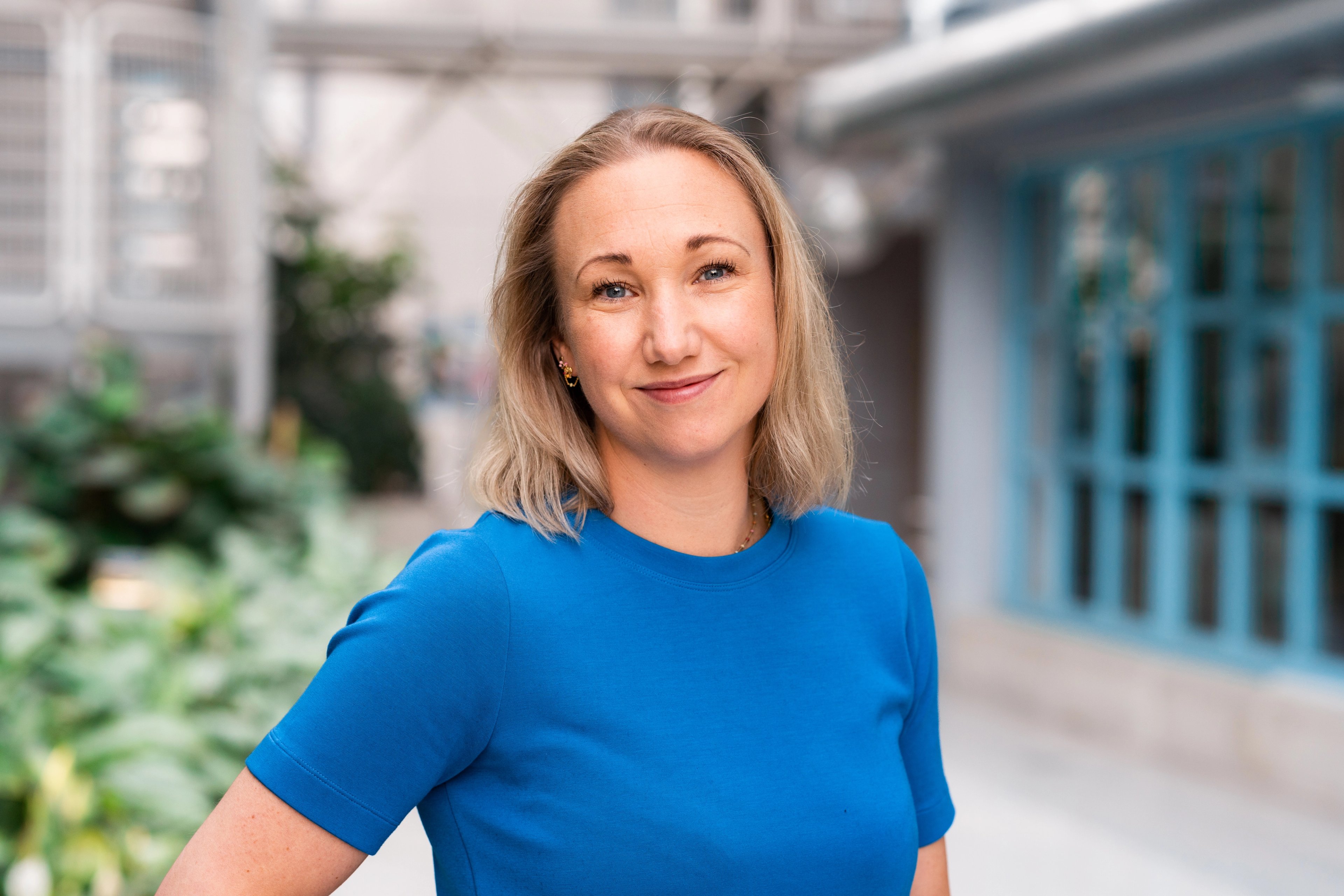 Portrett av Monica Brun Løkkeberg, helsesykepleier i Sit Trondheim.