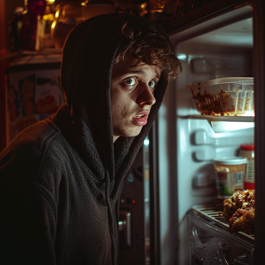 Glemte du noe i kjøleskapet - Midjourney