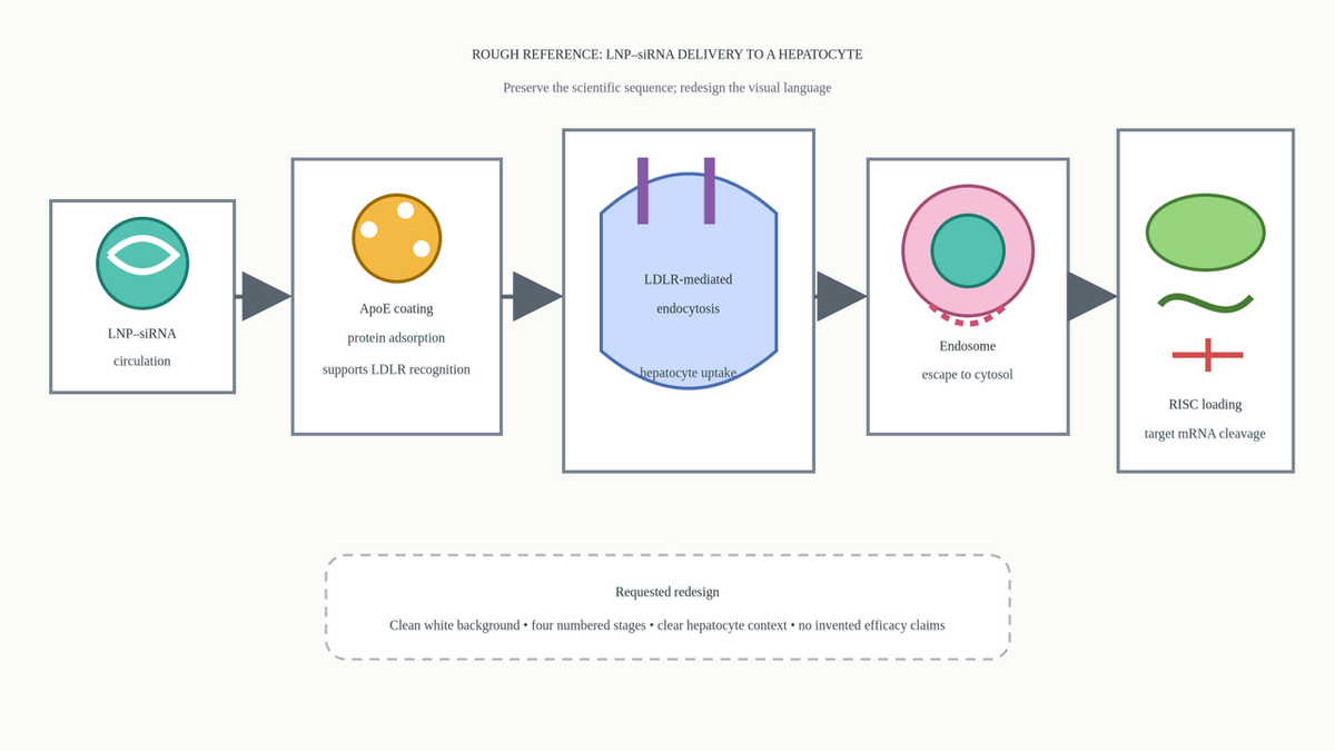 Original reference image created for this test. It defines the scientific sequence without borrowing another publisher’s visual design.
