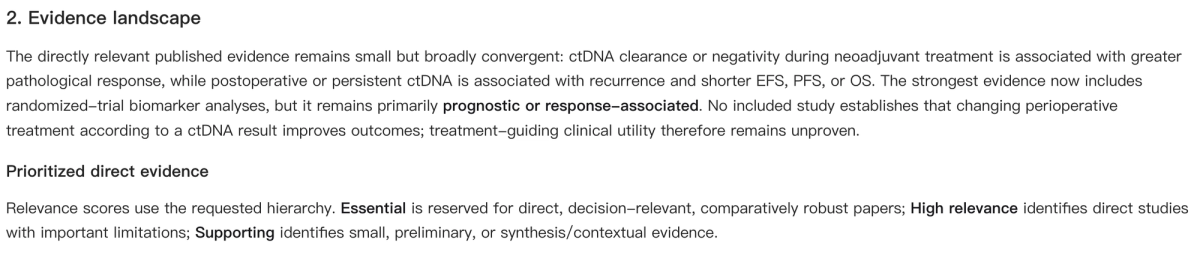 Noah AI evidence landscape defining essential high relevance and supporting papers