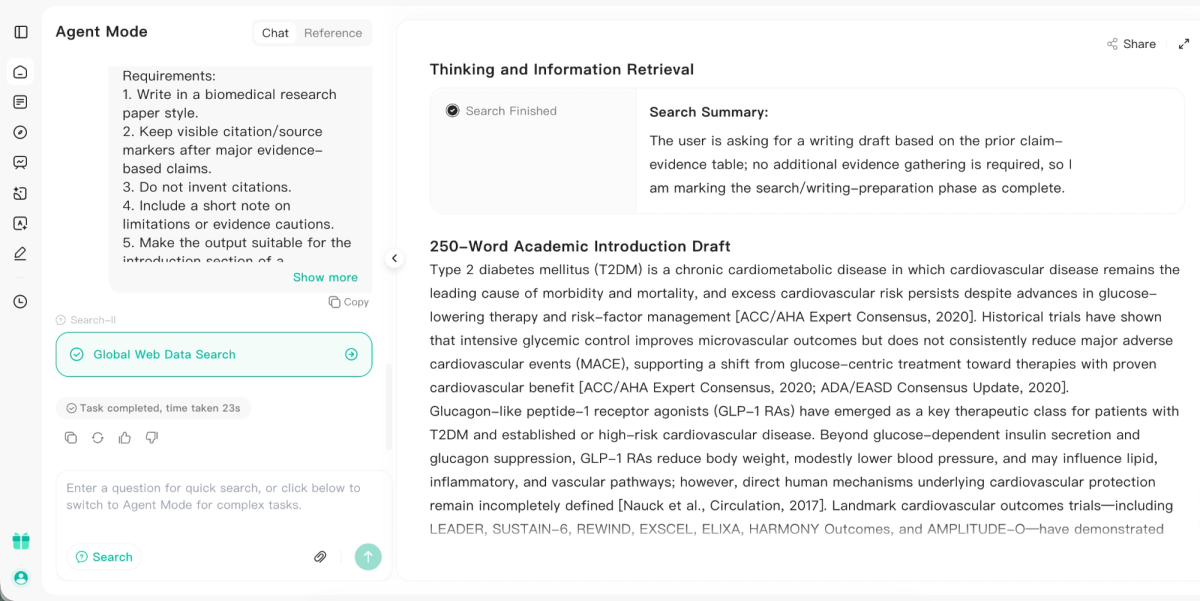 Noah AI cited introduction draft with source traceability