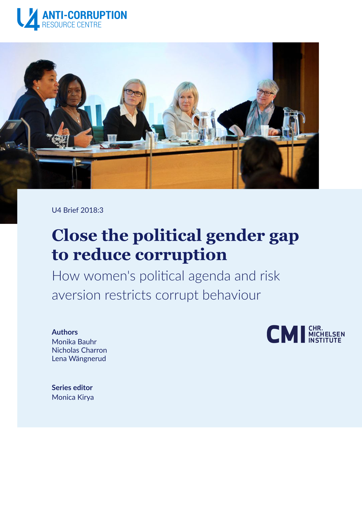 Close the political gender gap to reduce corruption