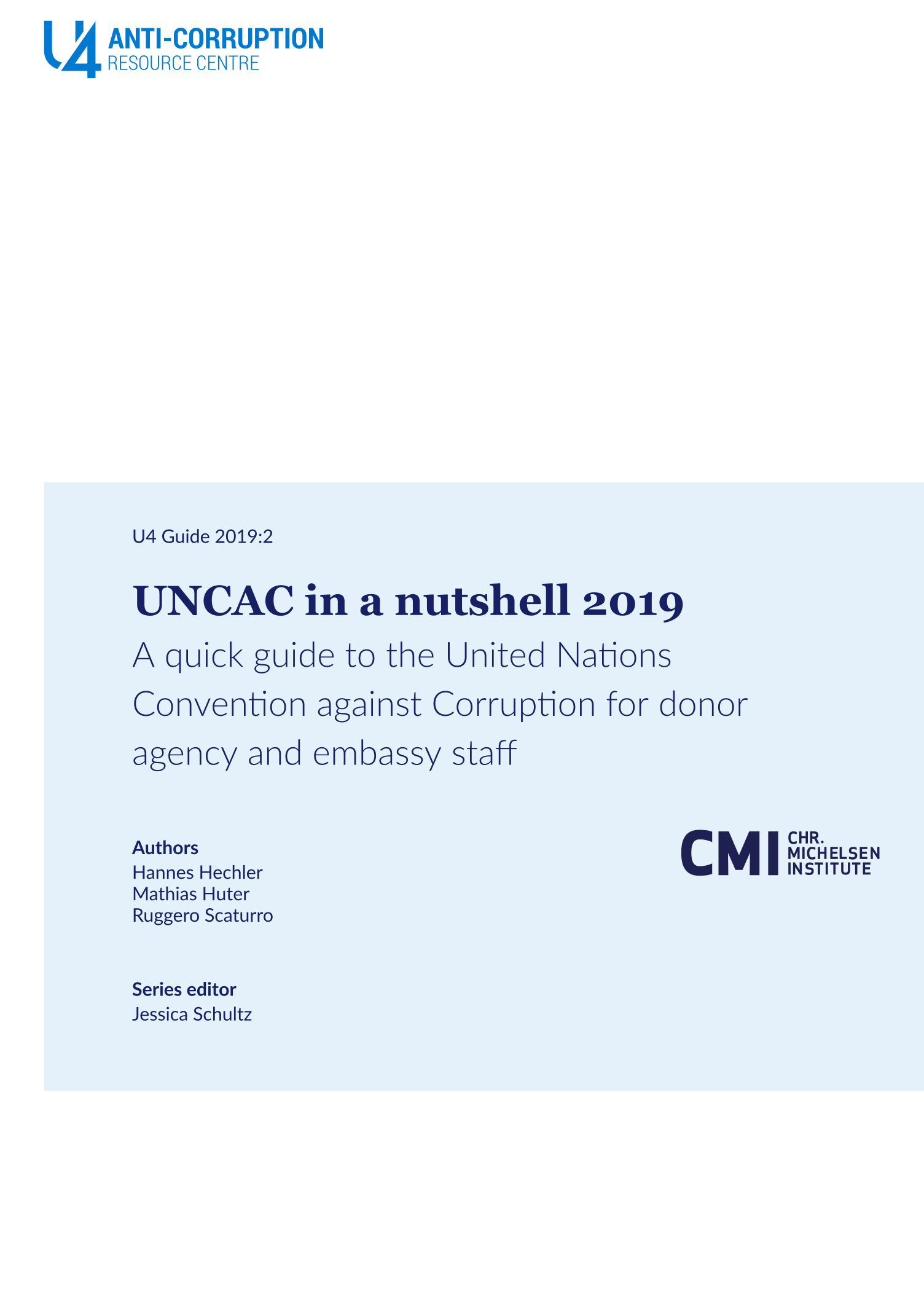 UNCAC In A Nutshell 2019