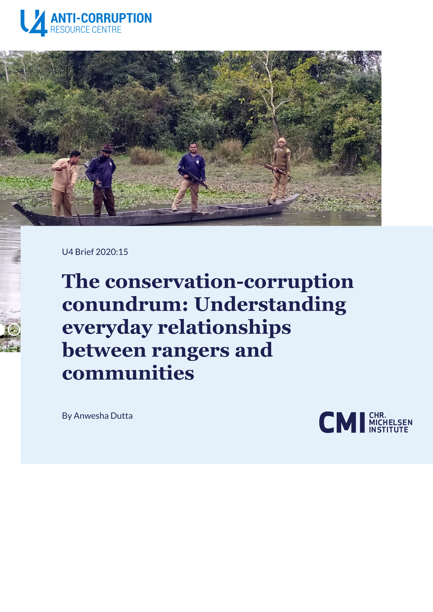 The conservation-corruption conundrum: Understanding everyday relationships between rangers and communities