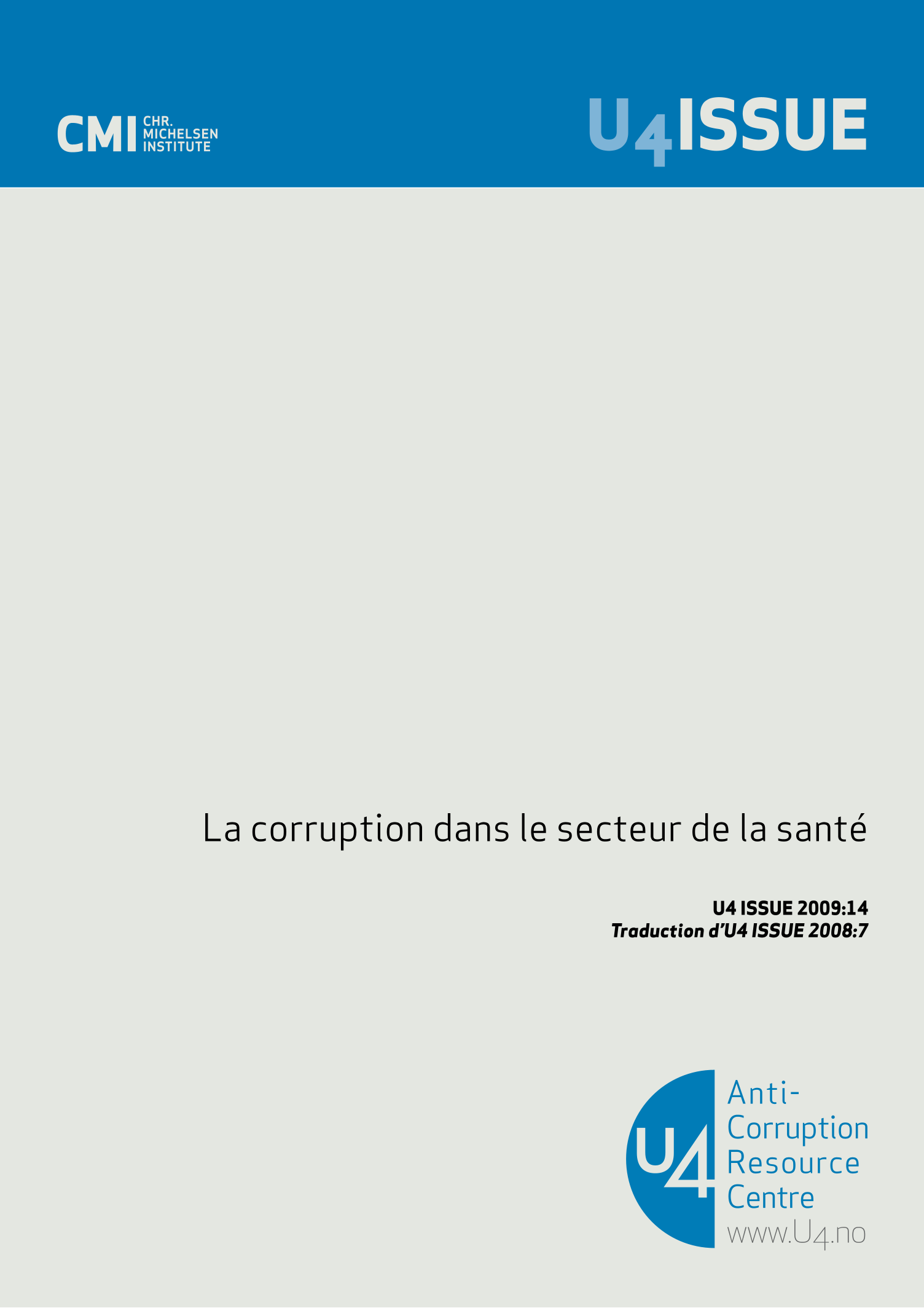 La corruption dans le secteur de la santé