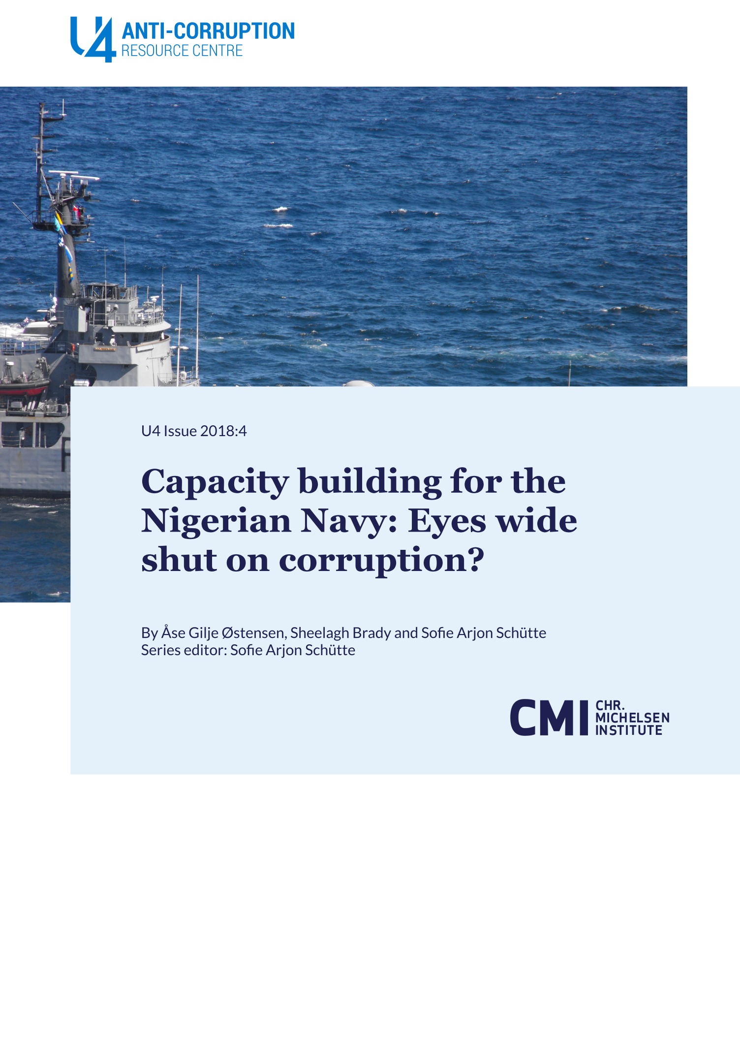 Capacity building for the Nigerian Navy: Eyes wide shut on corruption?