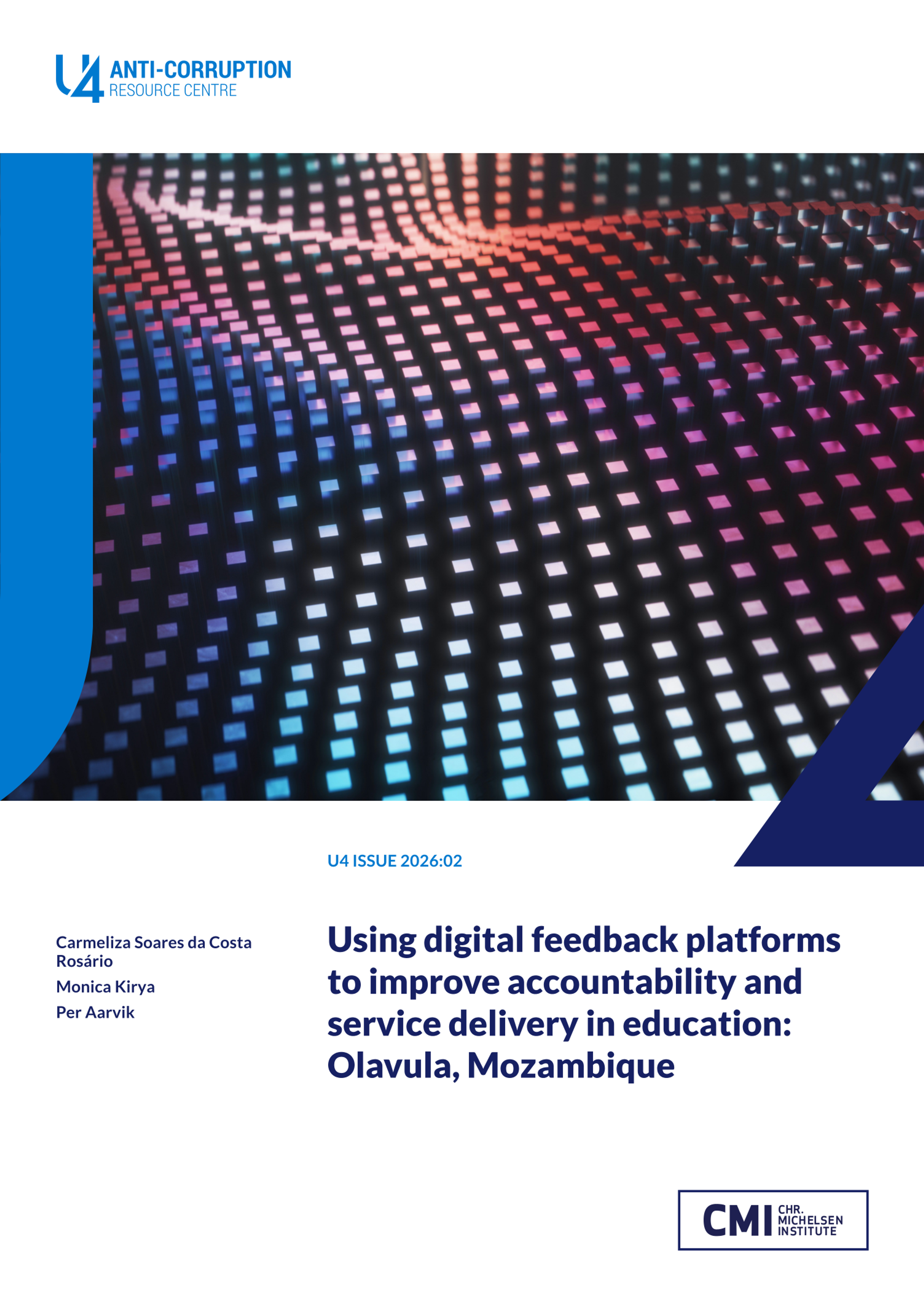Using digital feedback platforms to improve accountability and service delivery in education: Olavula, Mozambique