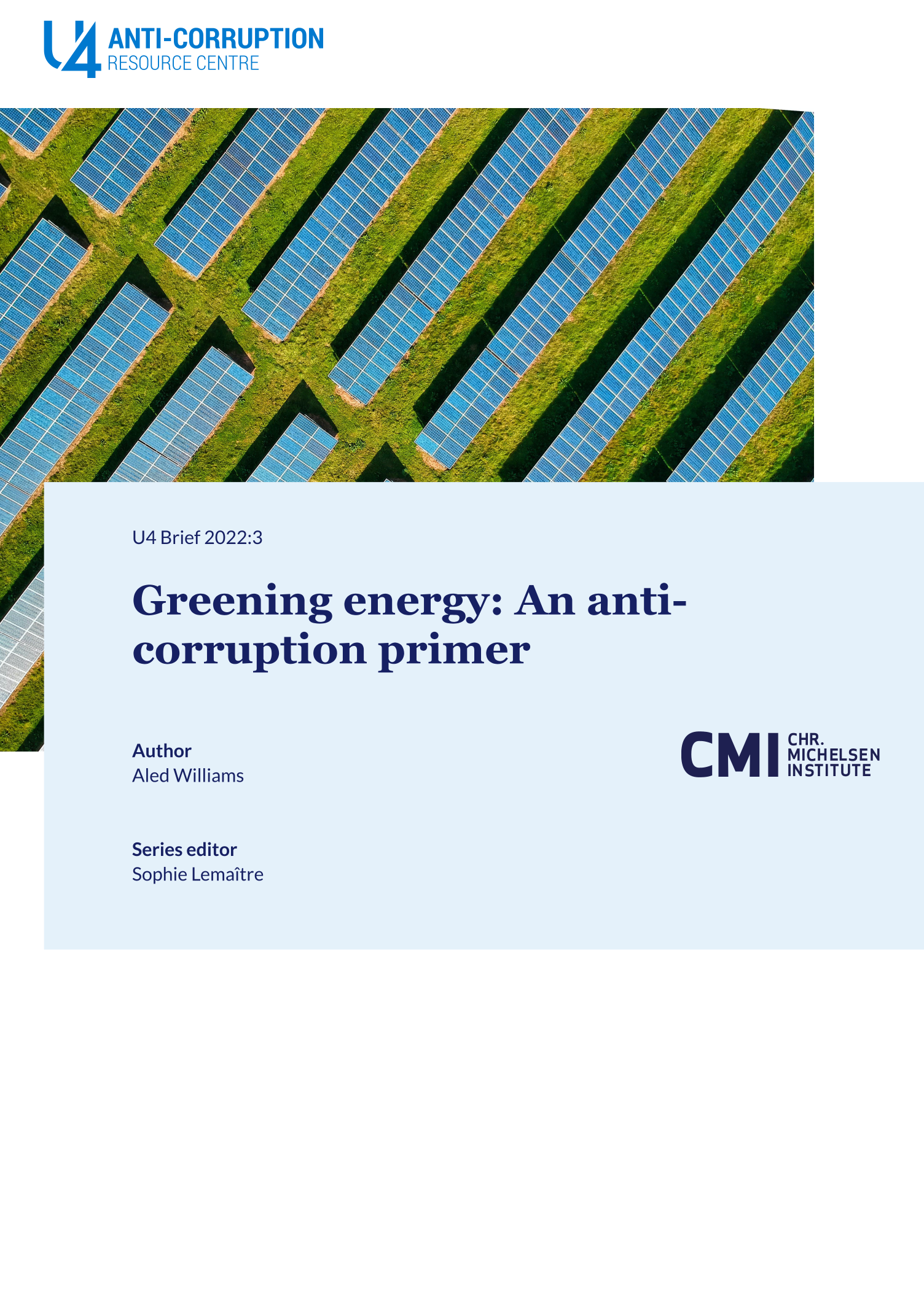 Greening energy: An anti-corruption primer