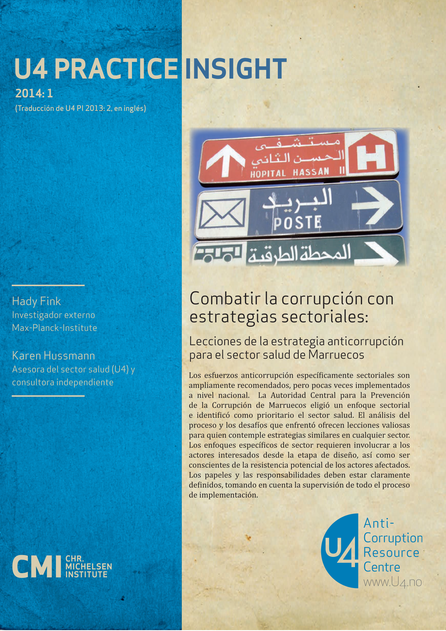 Combatir la corrupción con estrategias sectoriales: Lecciones de la estrategia anticorrupción para el sector salud de Marruecos