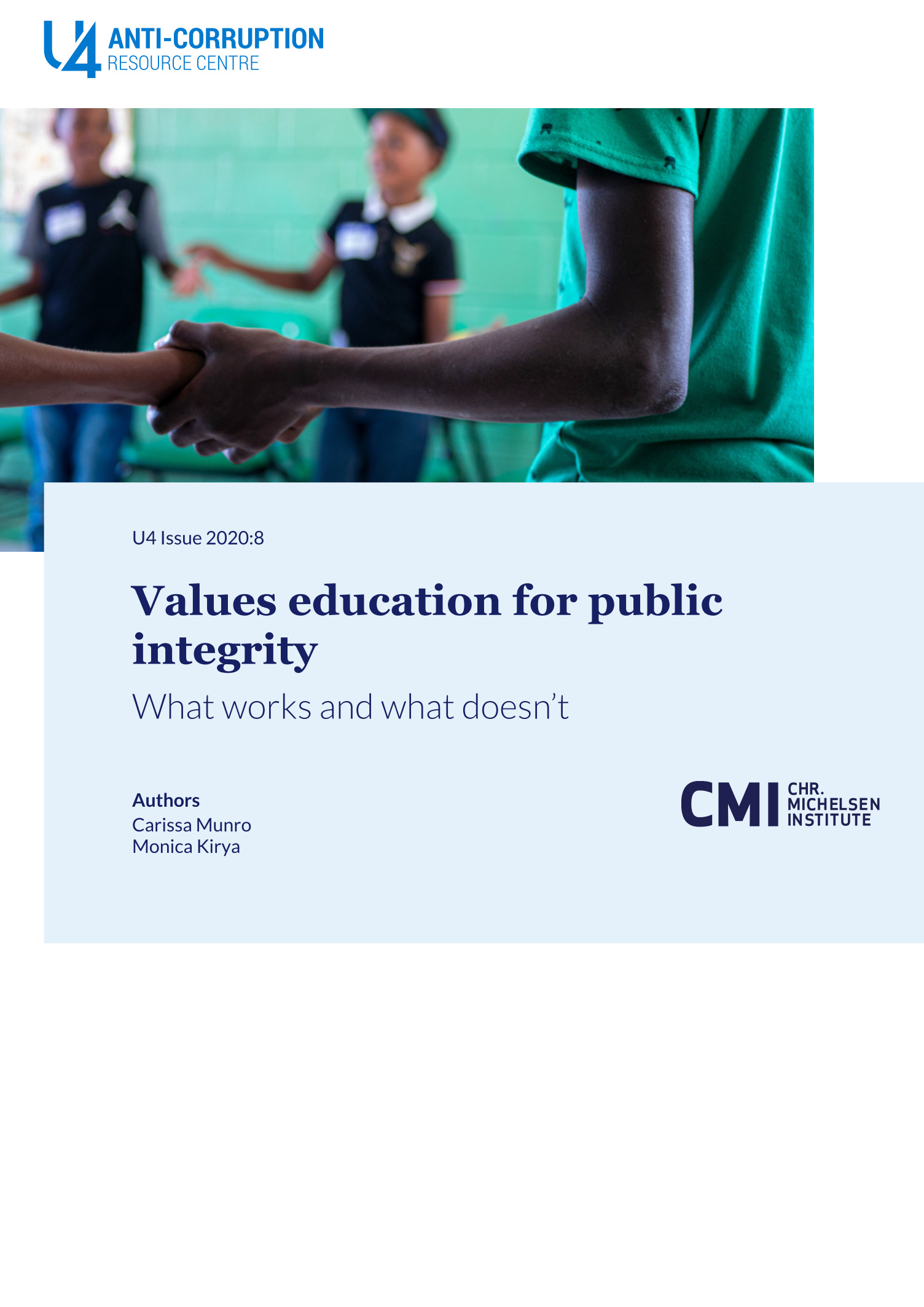 Values education for public integrity