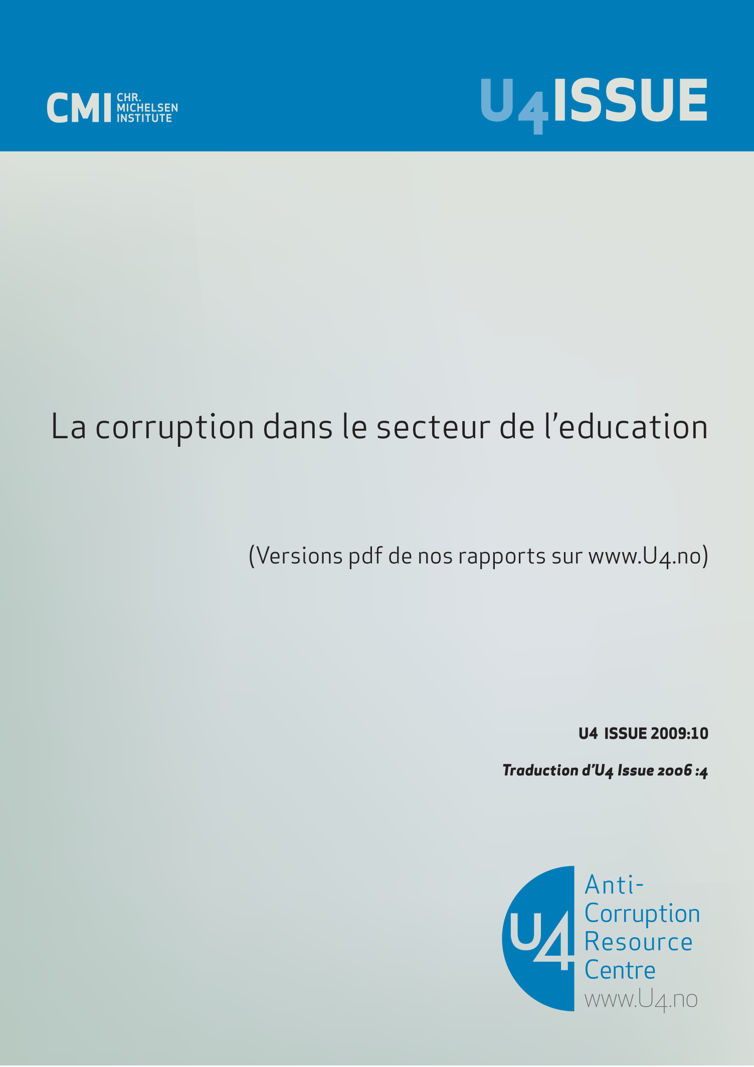 La corruption dans le secteur de l'éducation