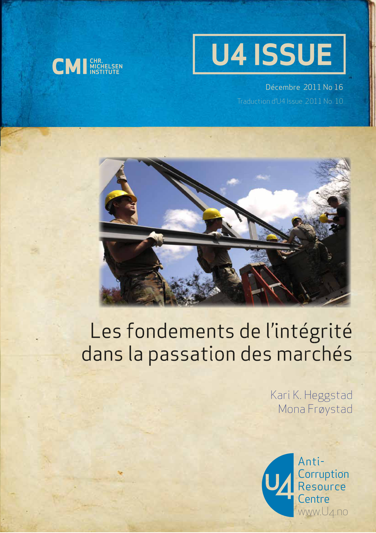 Les fondements de l’intégrité dans la passation des marchés