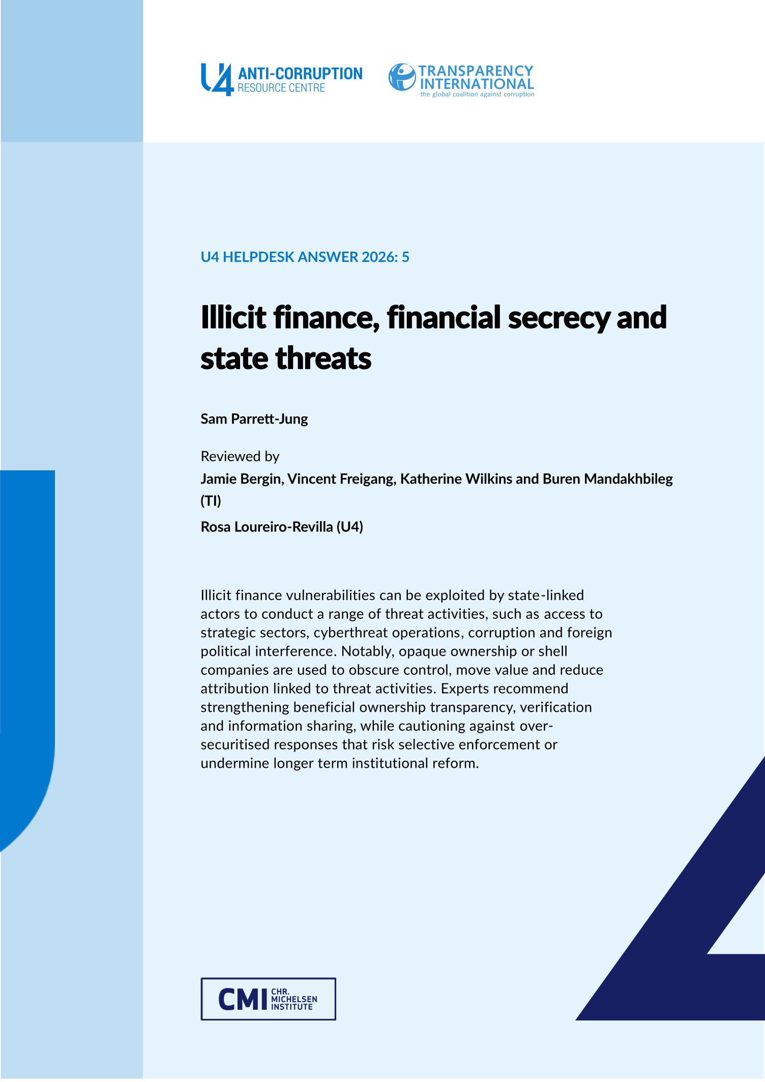 Illicit finance, financial secrecy and state threats