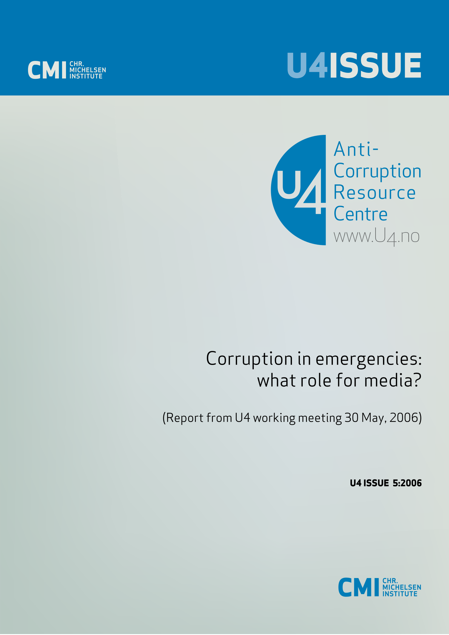 Corruption in emergencies: What role for media?