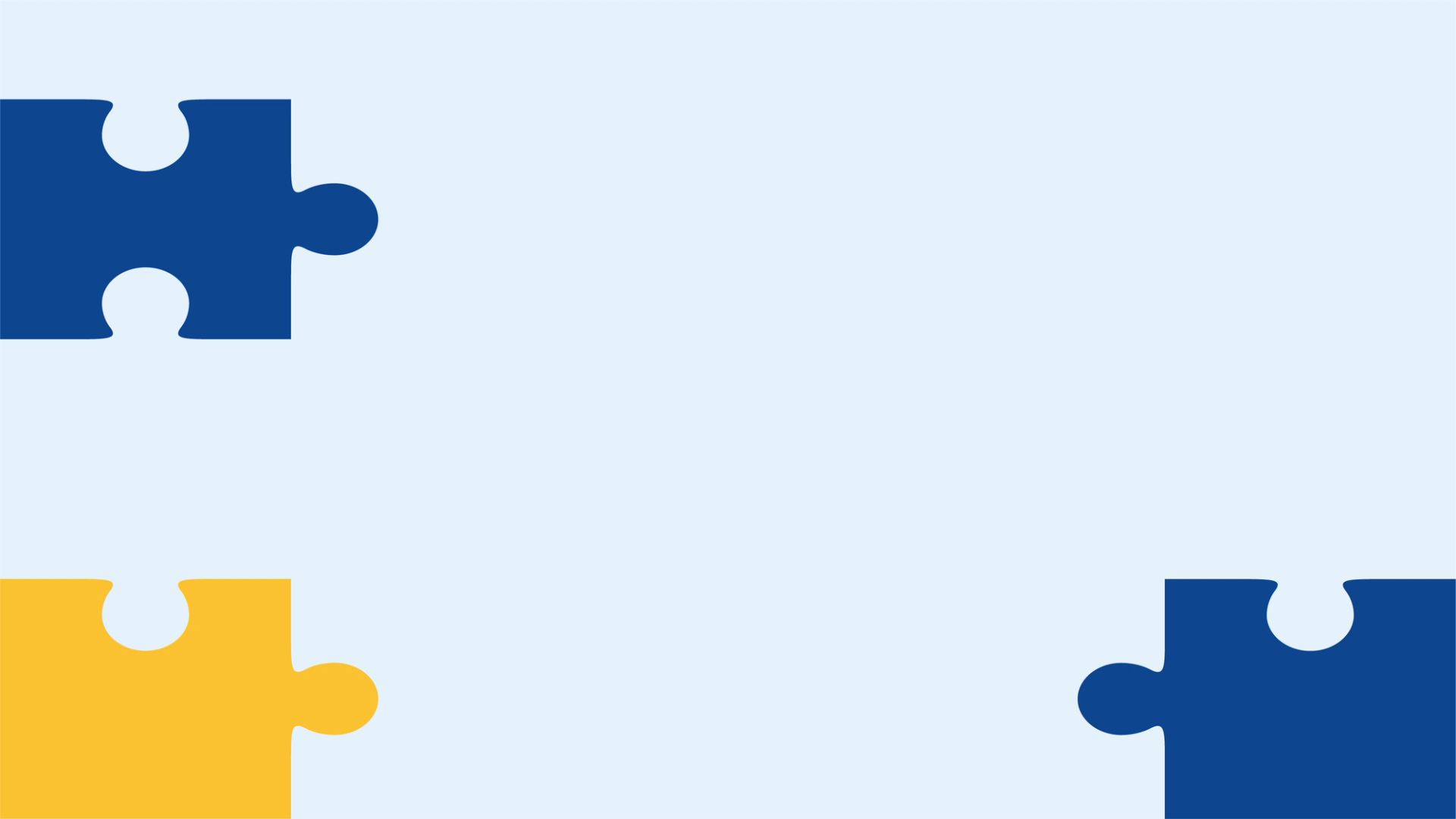 Outline of three jigsaw pieces