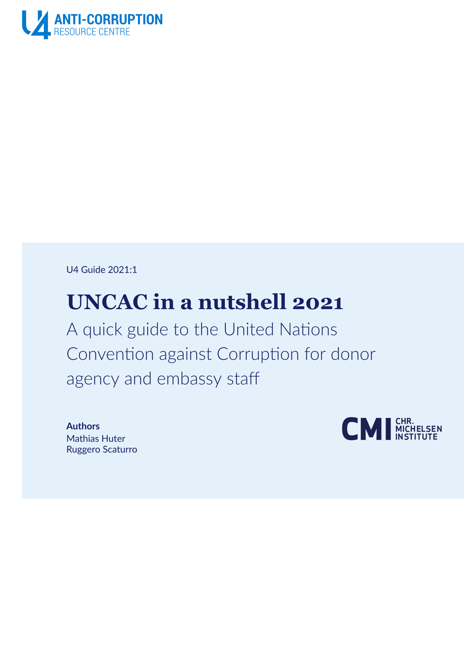 UNCAC in a nutshell 2021