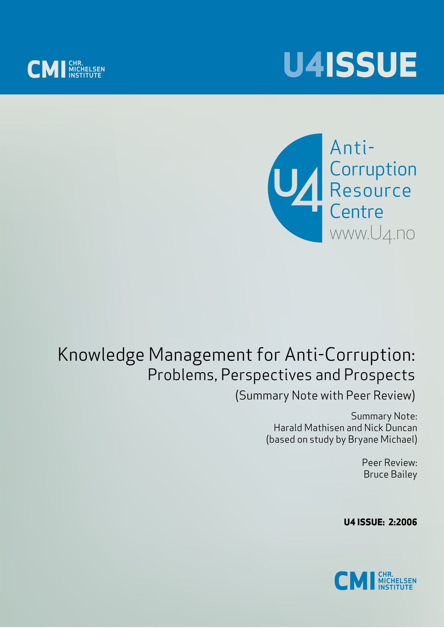 Knowledge management for anti-corruption: Problems, perspectives and prospects 
