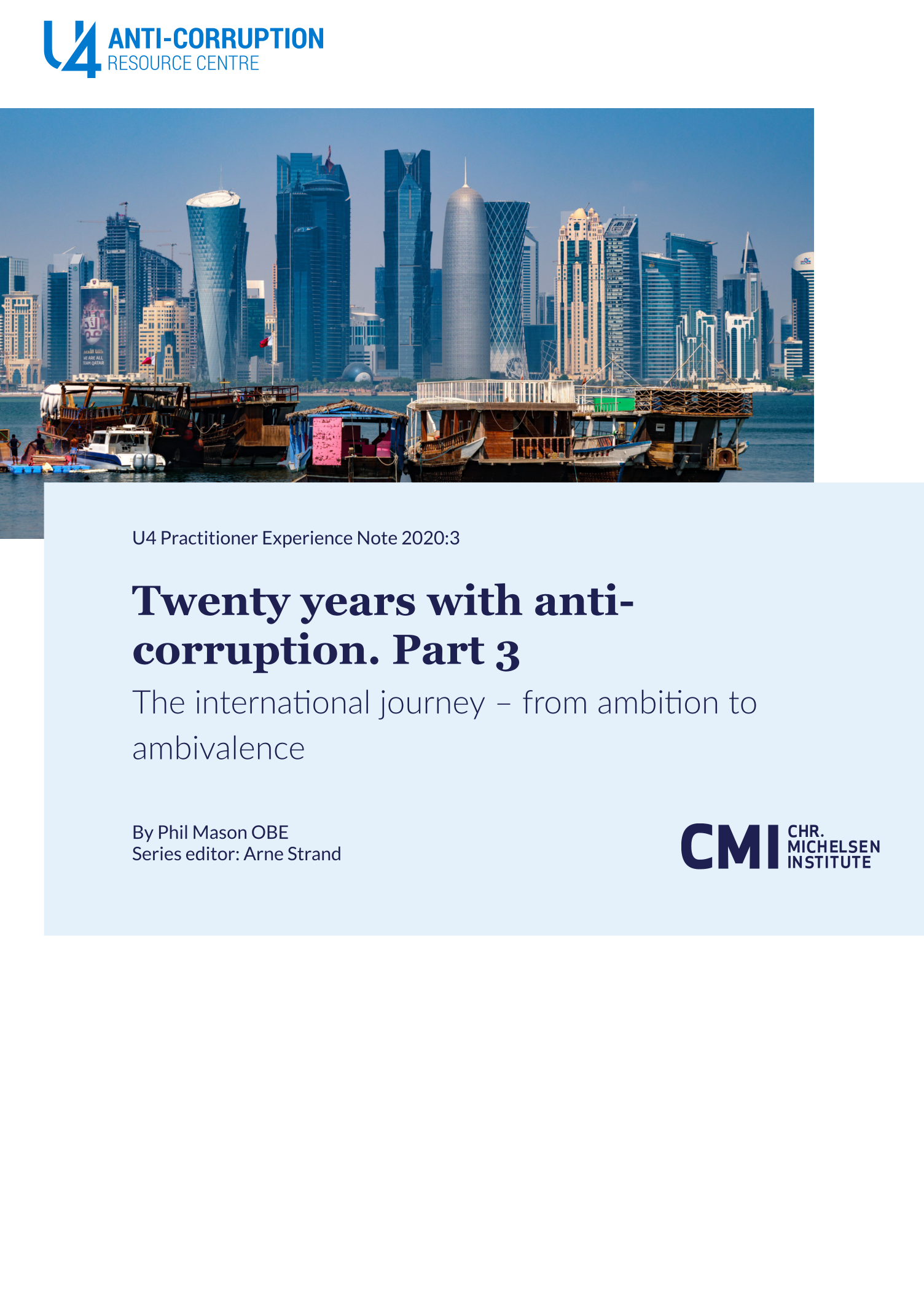 Twenty years with anti-corruption. Part 3