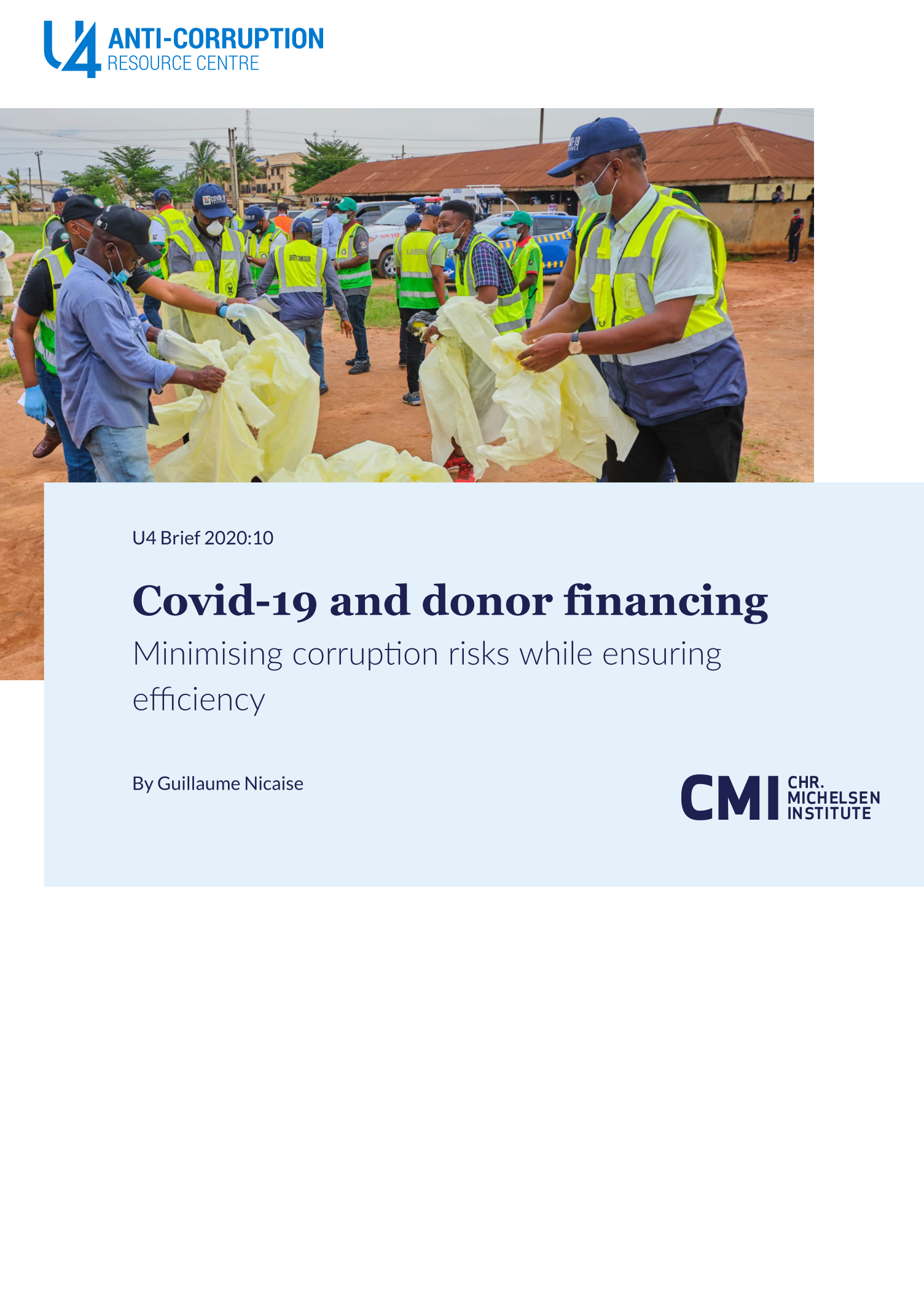Covid-19 and donor financing