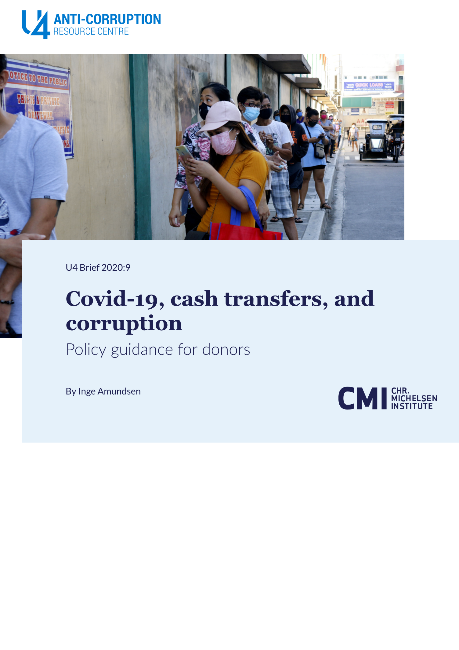 Covid-19, cash transfers, and corruption