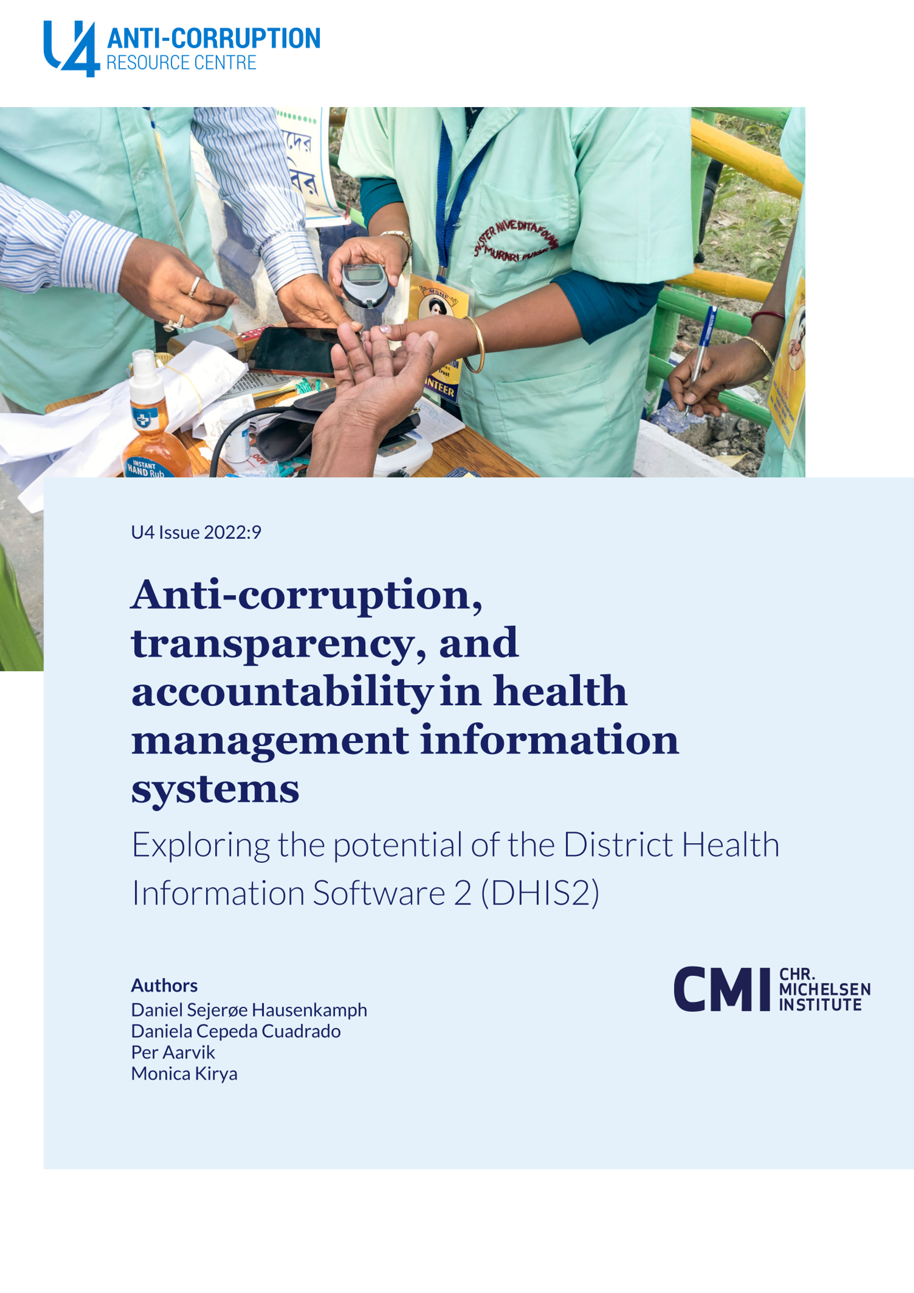 Anti-corruption, transparency, and accountability in health management information systems