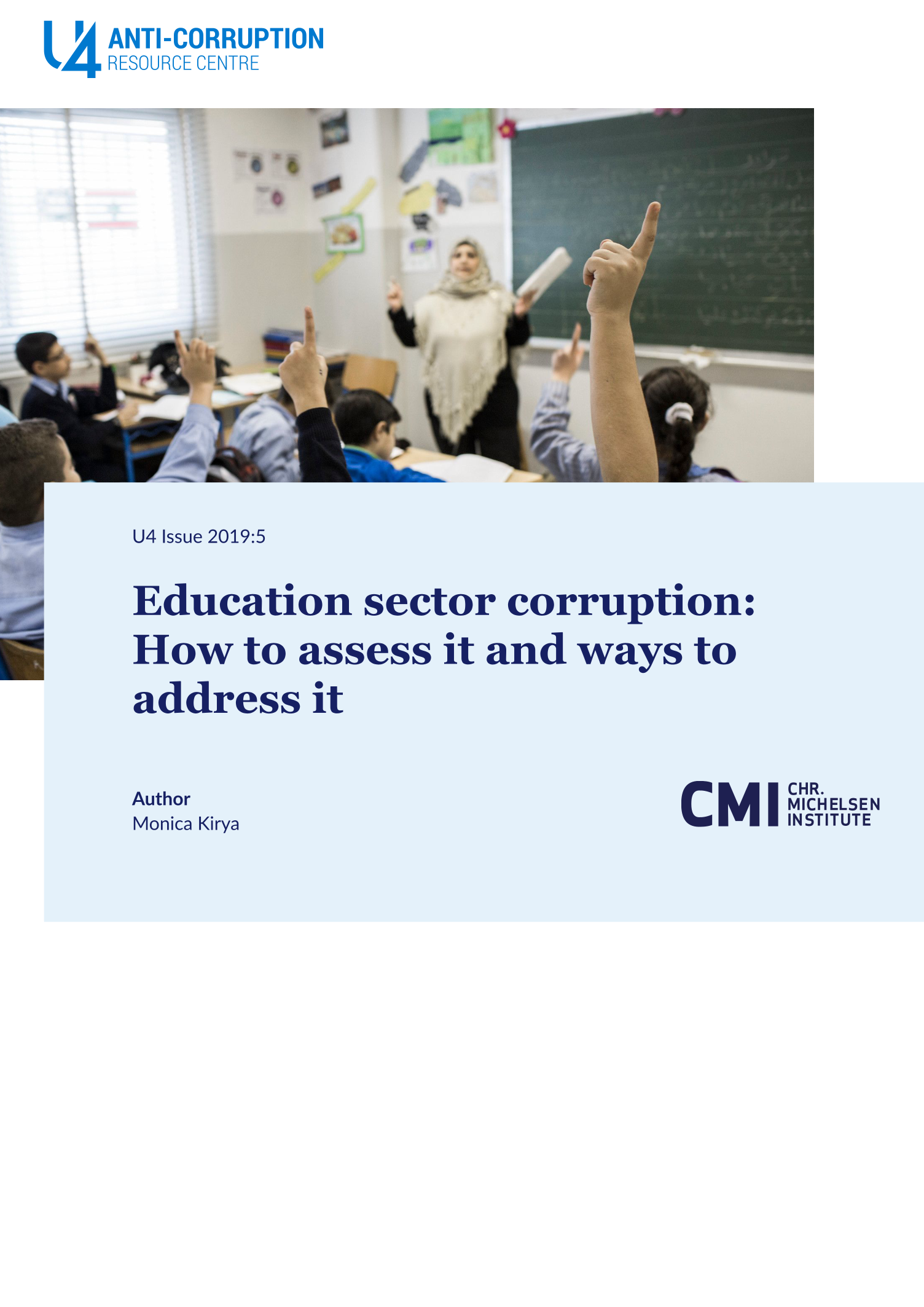 Education sector corruption: How to assess it and ways to address it